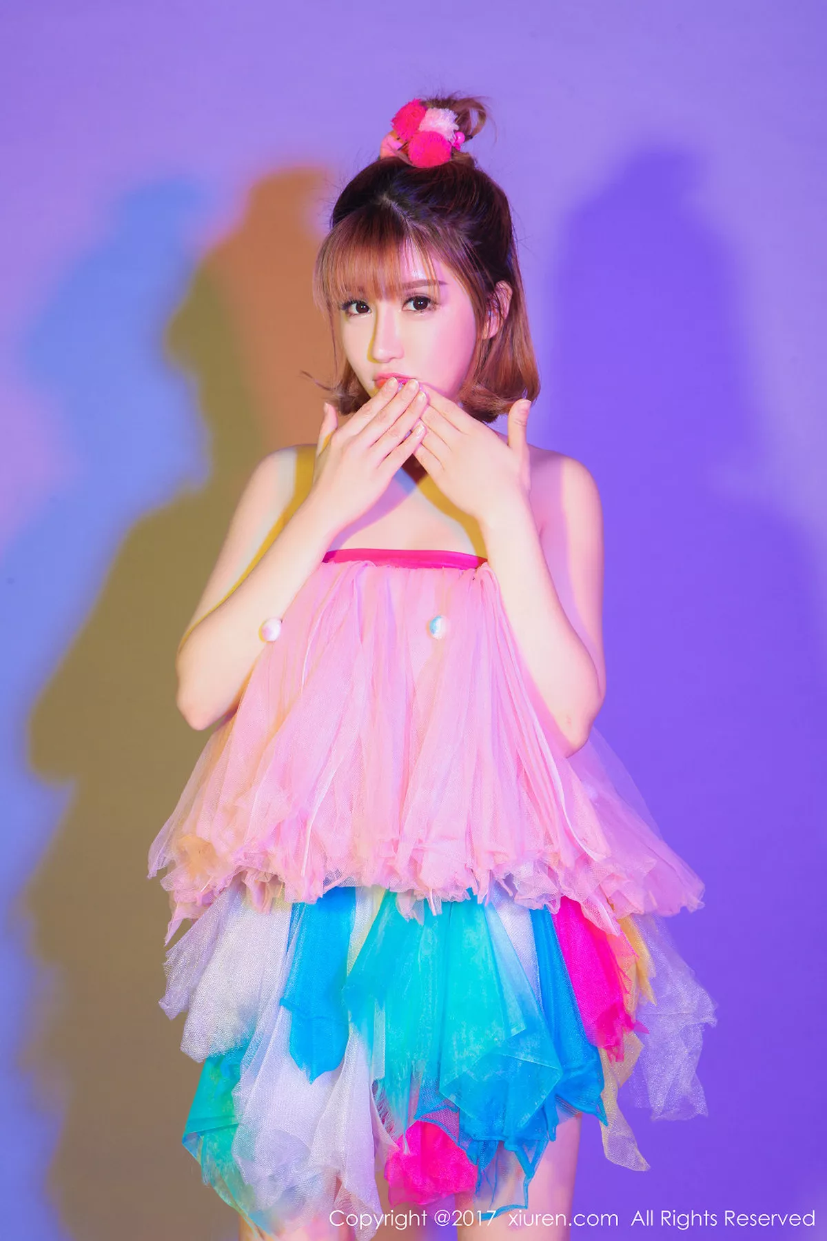 秀人集.com_[XiuRen秀人网]No.722_嫩模K8傲娇萌萌Vivian浴室里全裸上身手遮豪乳诱惑写真62P