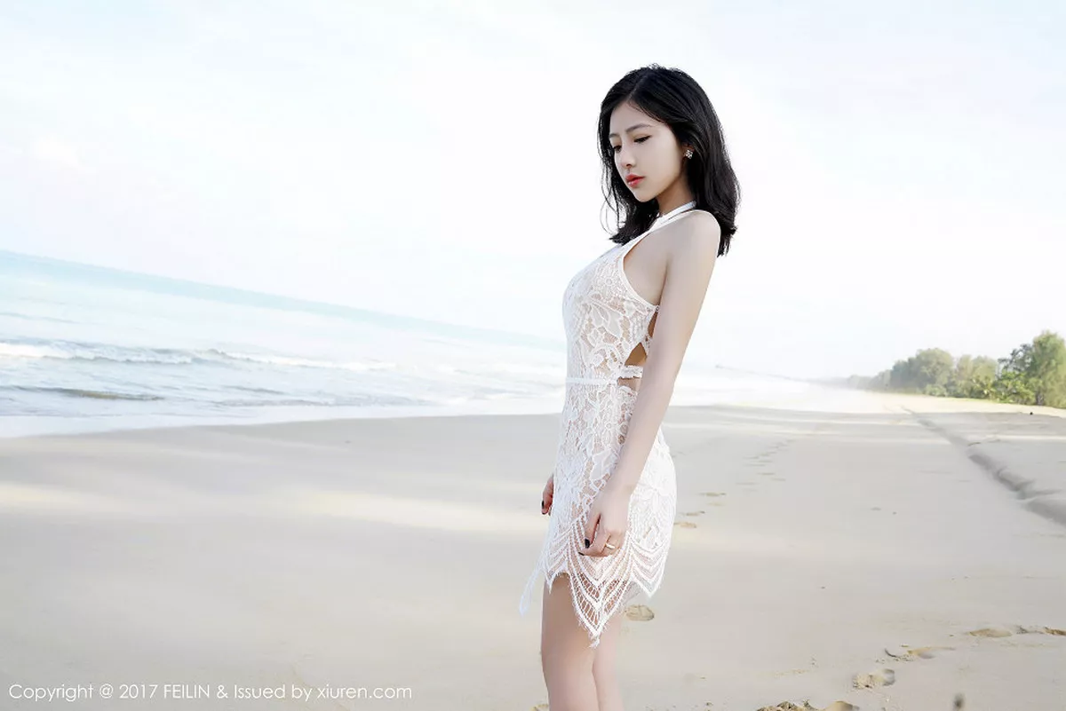 秀人集.com_[FeiLin嗲囡囡]Vol.084_嫩模施忆佳KITTY居家粉红睡裙慵懒睡美人清新脱俗写真40P