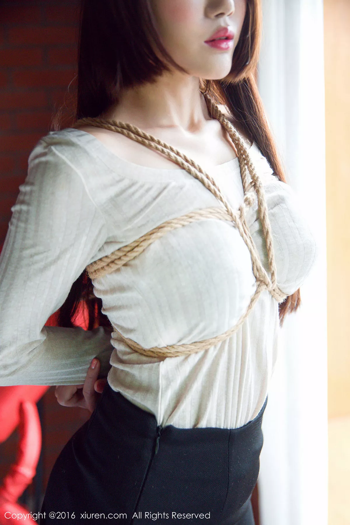 秀人集.com_[XiuRen秀人网]No.733_嫩模兜豆靓Youlina居家吊带黑丝情趣内衣秀完美身材诱惑写真54P