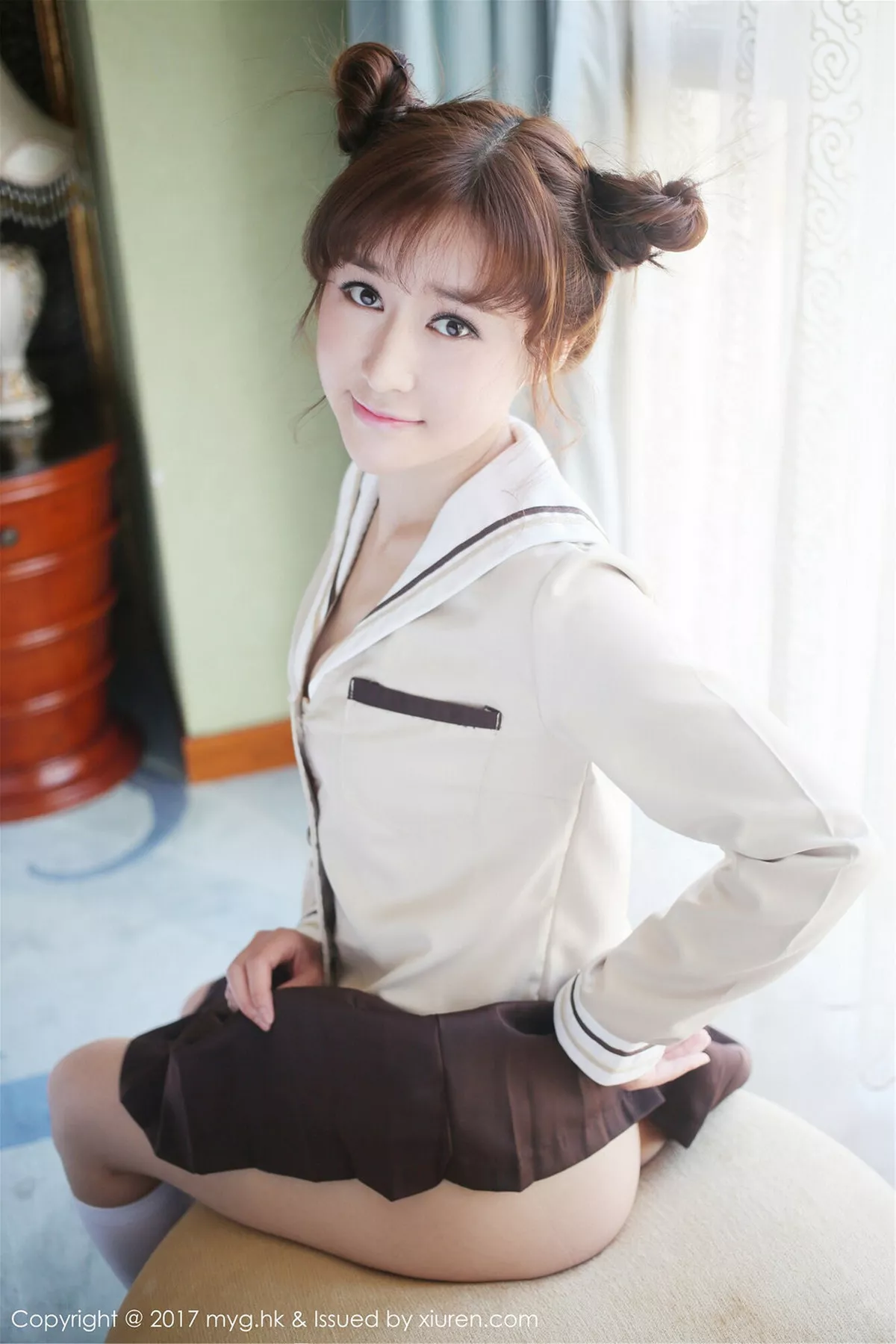 秀人集.com_[MyGirl美媛馆]Vol.247_新人嫩模小珂luka居家大床上蕾丝内裤秀翘臀纯白诱惑写真56P