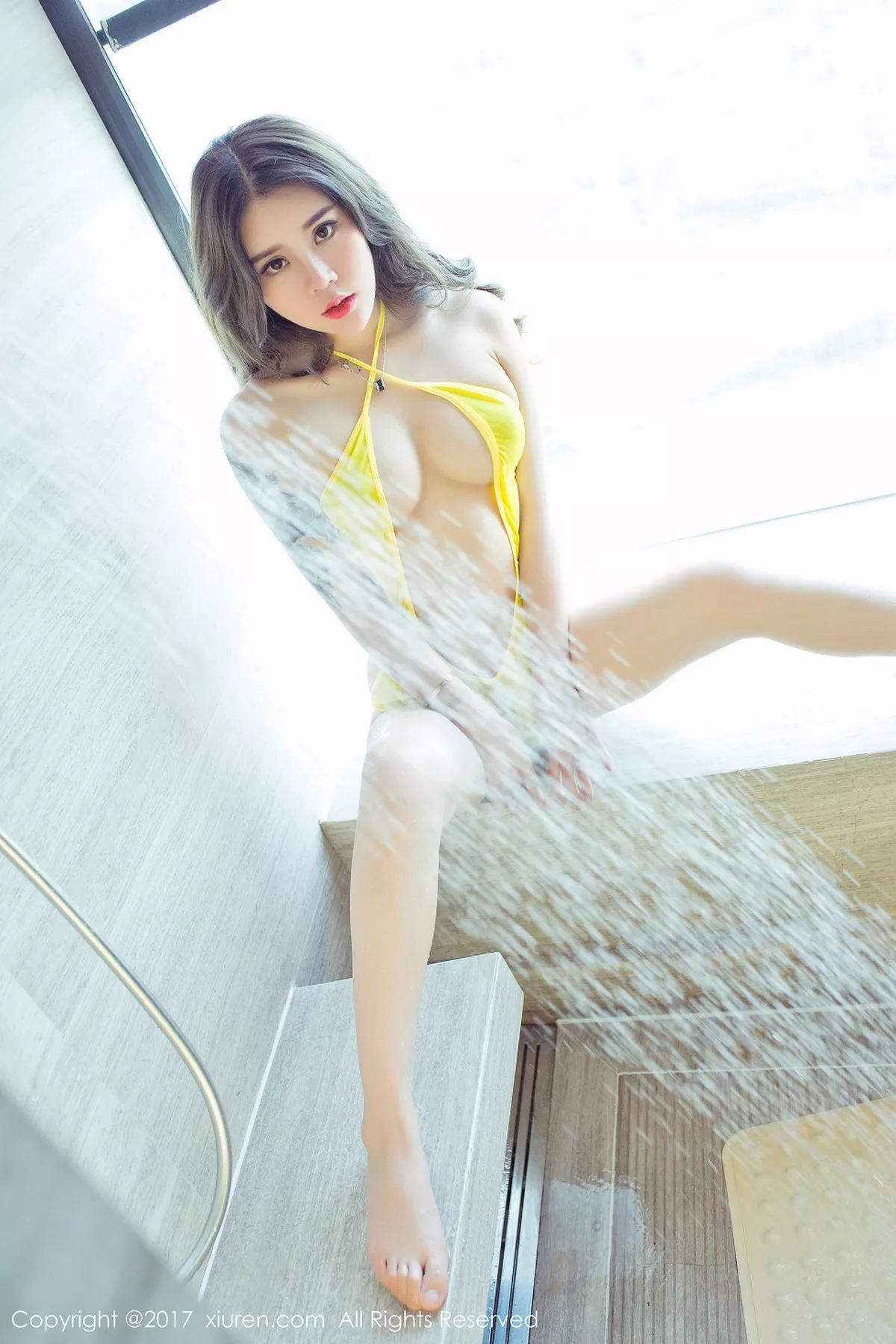 秀人集.com_[XiuRen秀人网]No.763_嫩模爱丽莎Lisa缕空旗袍透视秀美乳浴室里高叉比基尼性感写真60P