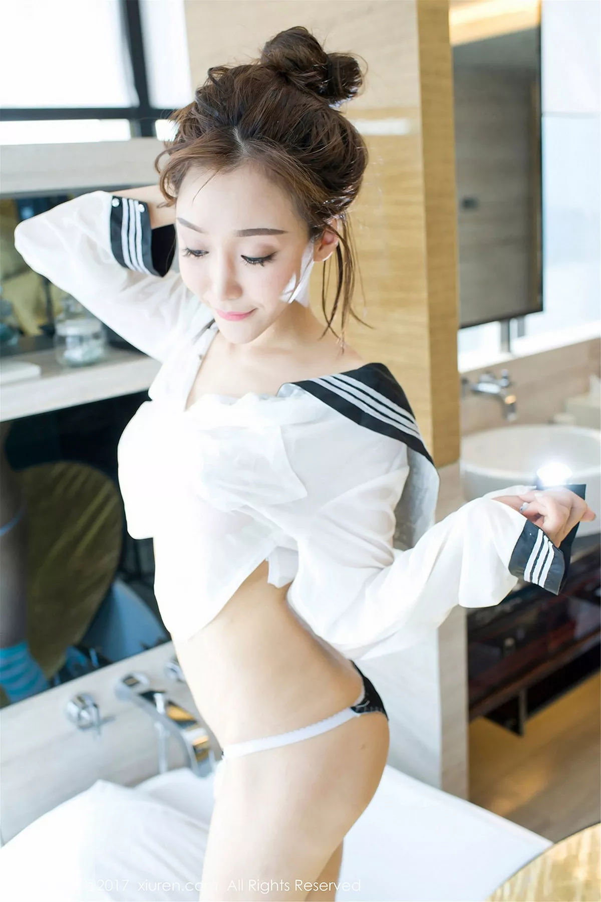 秀人集.com_[XiuRen秀人网]No.779_网红嫩模顾灿条带死库水秀白嫩美乳学生制服湿身诱惑写真49P