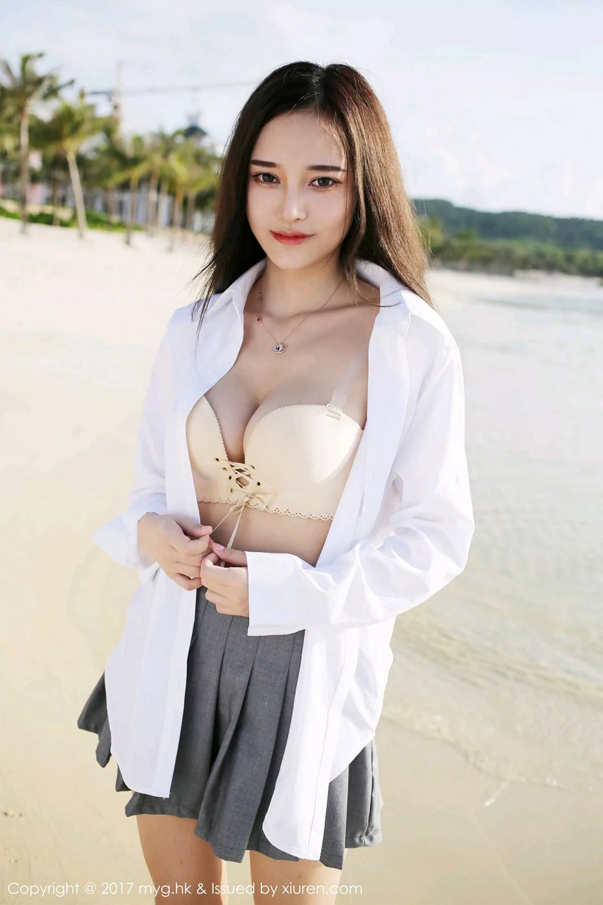 秀人集.com_[MyGirl美媛馆]Vol.259_女神唐琪儿il心愿旅拍海边真空白衬衫秀豪乳诱惑写真60P