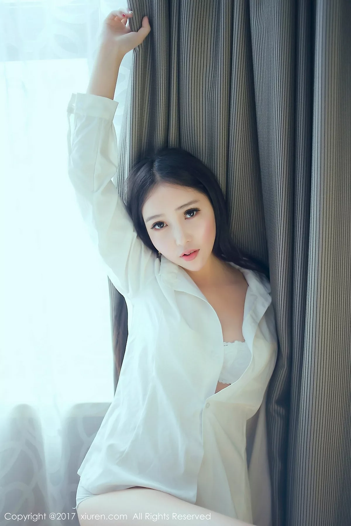 秀人集.com_[XiuRen秀人网]No.792_混血美女艾弥居家浴缸里白色蕾丝内衣透视秀美乳诱惑写真49P