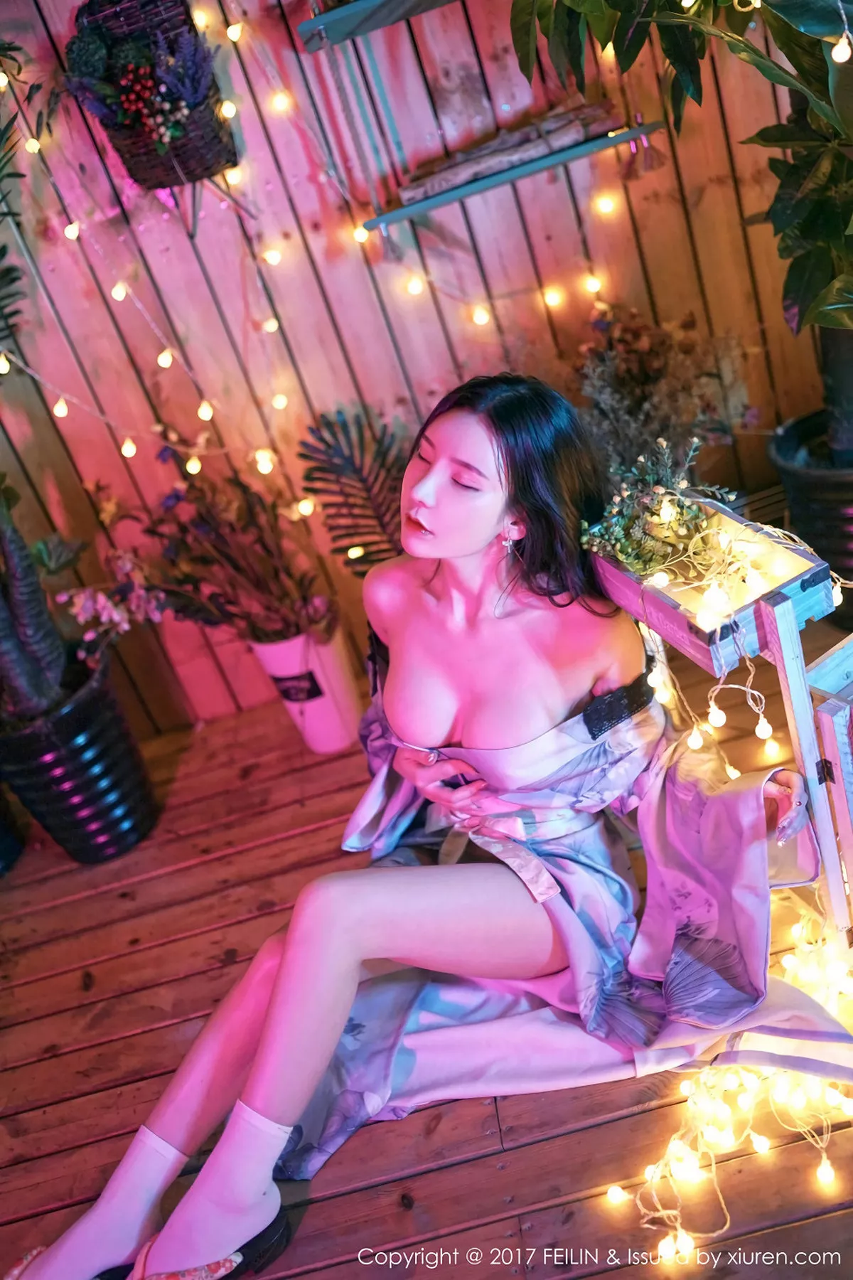 秀人集.com_[FeiLin嗲囡囡]Vol.109_美女主播周于希dummy居家私房半脱和服爆乳诱惑写真40P