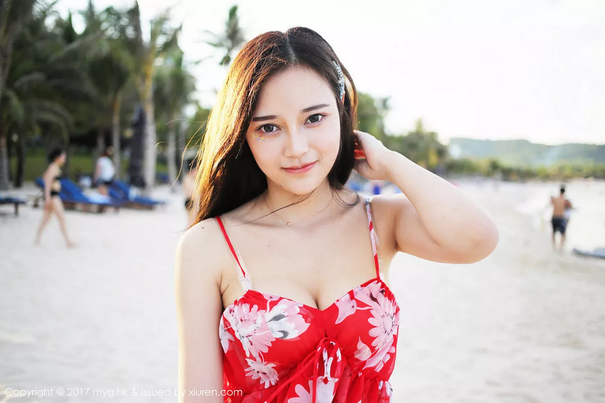 秀人集.com_[MyGirl美媛馆]Vol.264_嫩模唐琪儿il越南旅拍波西米亚风红色吊带裙性感写真51P
