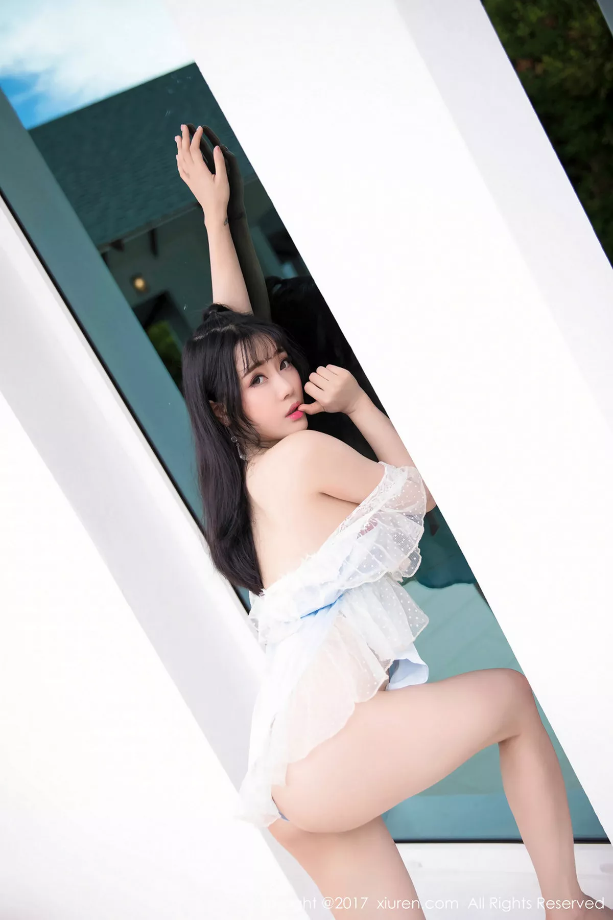 秀人集.com_[XiuRen秀人网]No.855_嫩模兜豆靓Youlina甲米旅拍户外比基尼+薄纱湿身诱惑写真48P