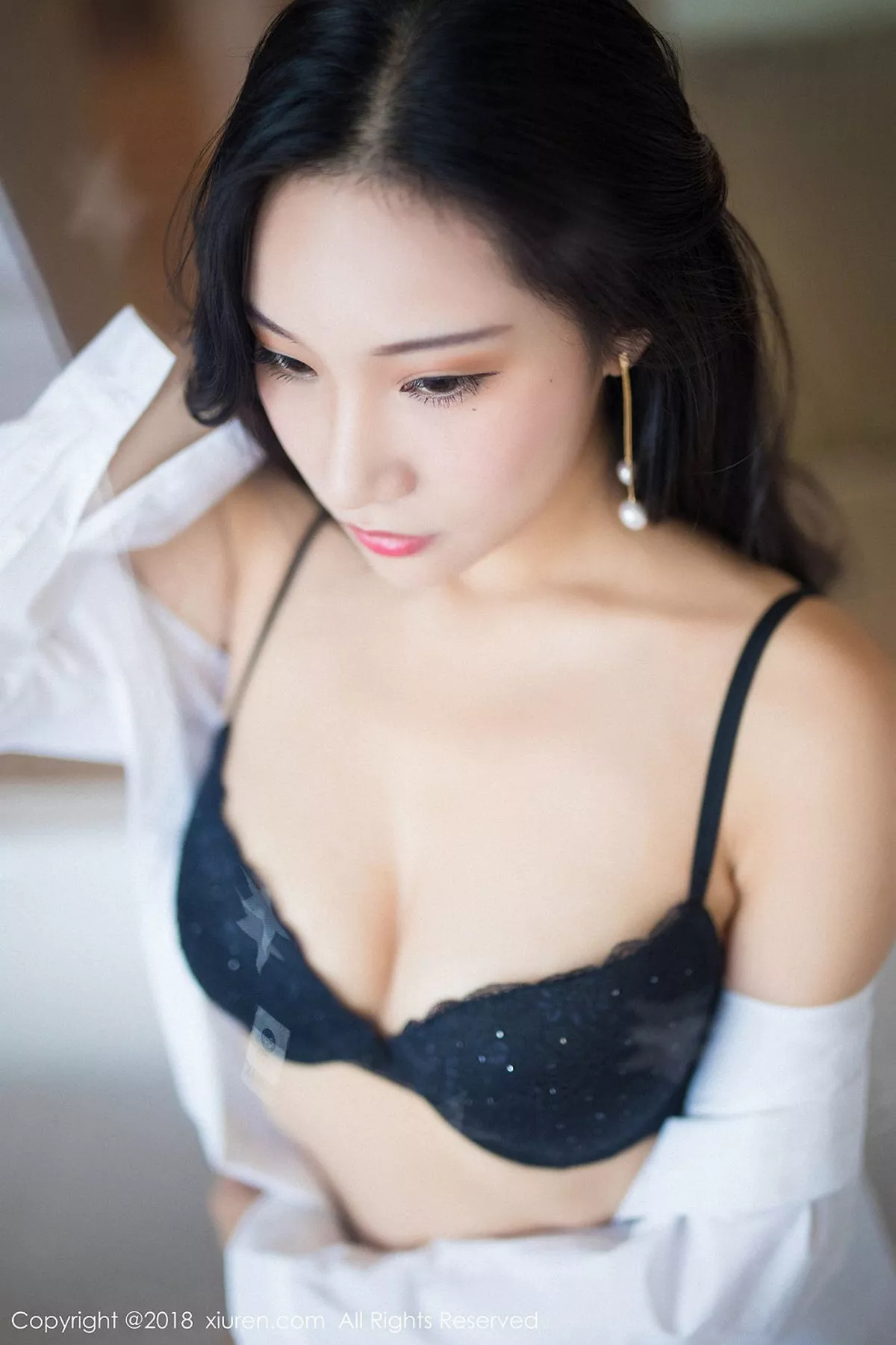 秀人集.com_[XiuRen秀人网]No.893_嫩模小狐狸Sica性感黑色女仆装+浴室透视内衣诱惑写真45P