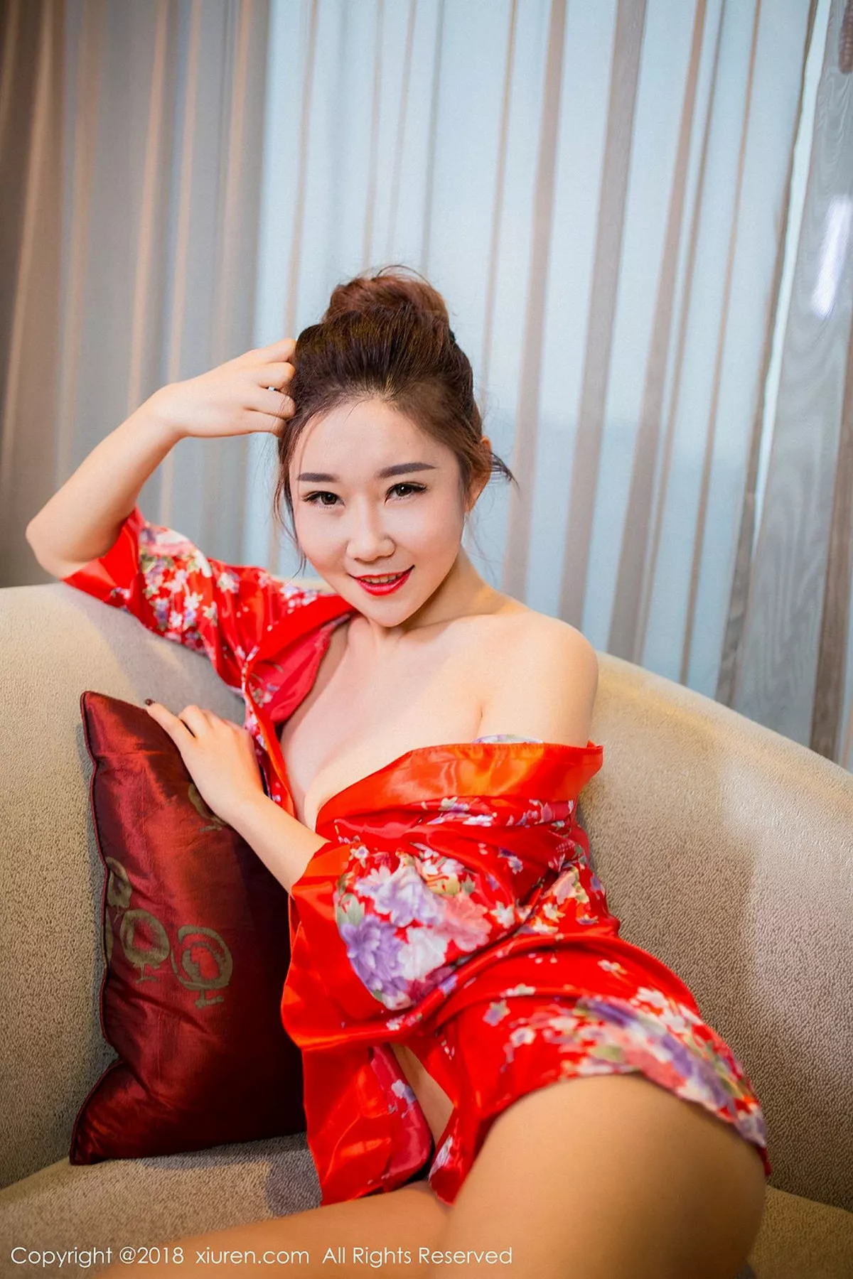 秀人集.com_[XiuRen秀人网]No.892_嫩模棉花糖candy红色和服秀傲人豪乳+半透内衣诱惑写真63P