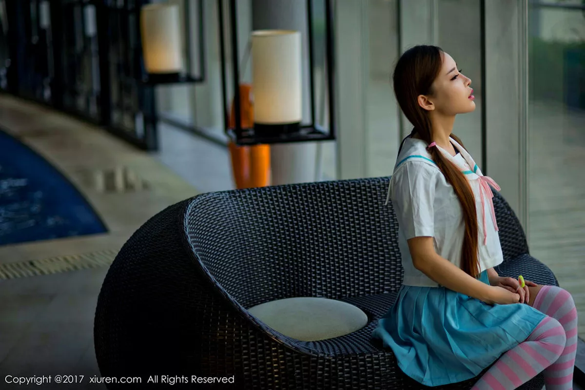 秀人集.com_[XiuRen秀人网]No.866_嫩模艾小青居家日系学生服+浴缸全裸泡泡浴火辣诱惑写真56P