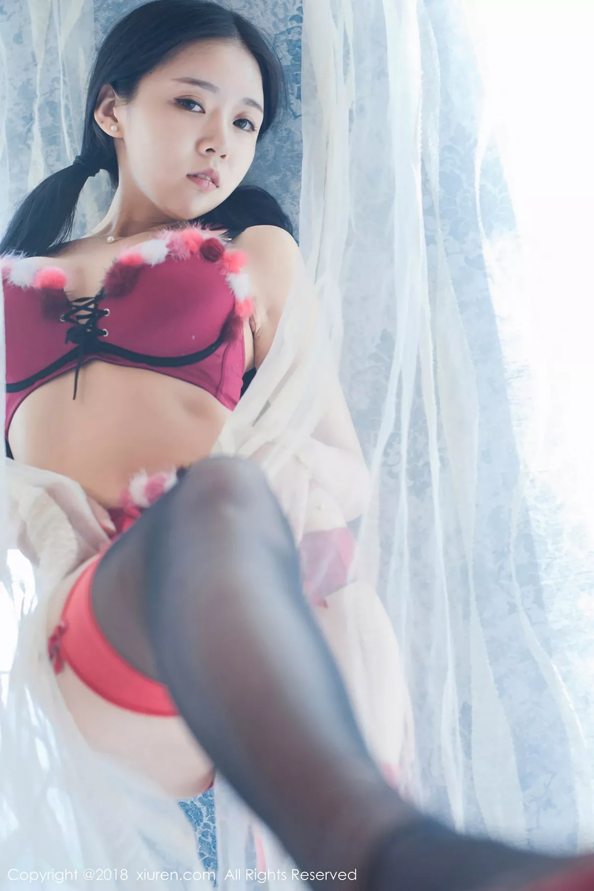 秀人集.com_[XiuRen秀人网]No.932_巨乳嫩模红气球红色连体内衣+日系开胸死库水爆乳诱惑写真49P