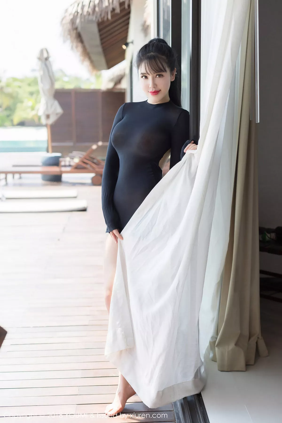 秀人集.com_[YouMi尤蜜荟]Vol.117_女神刘钰儿马尔代夫旅拍透视黑丝上衣无内秀豪乳诱惑写真38P