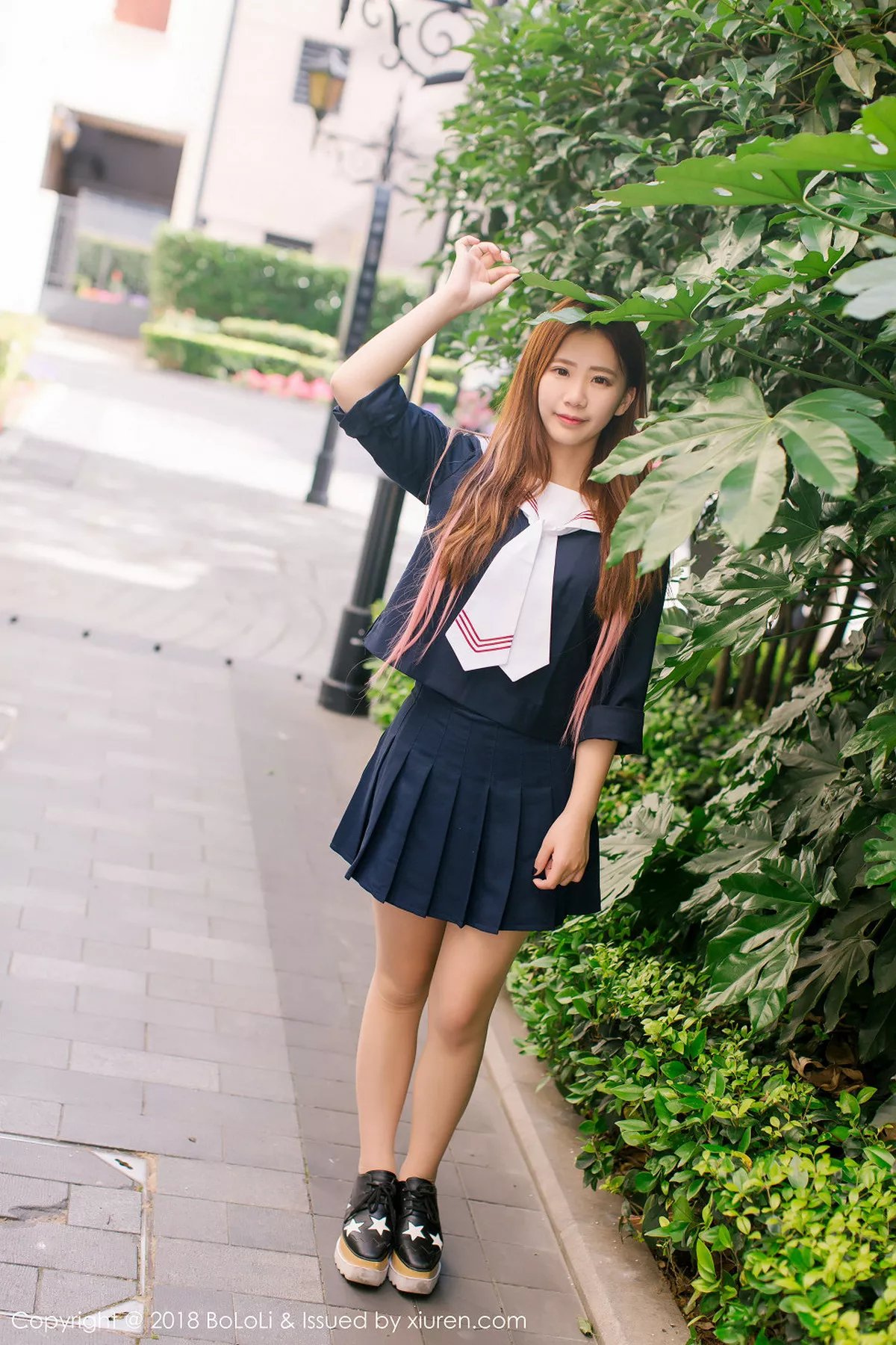 秀人集.com_[Tukmo兔几盟]Vol.107_嫩模董成丽清纯学生装游乐园外拍甜美笑容漂亮迷人写真42P