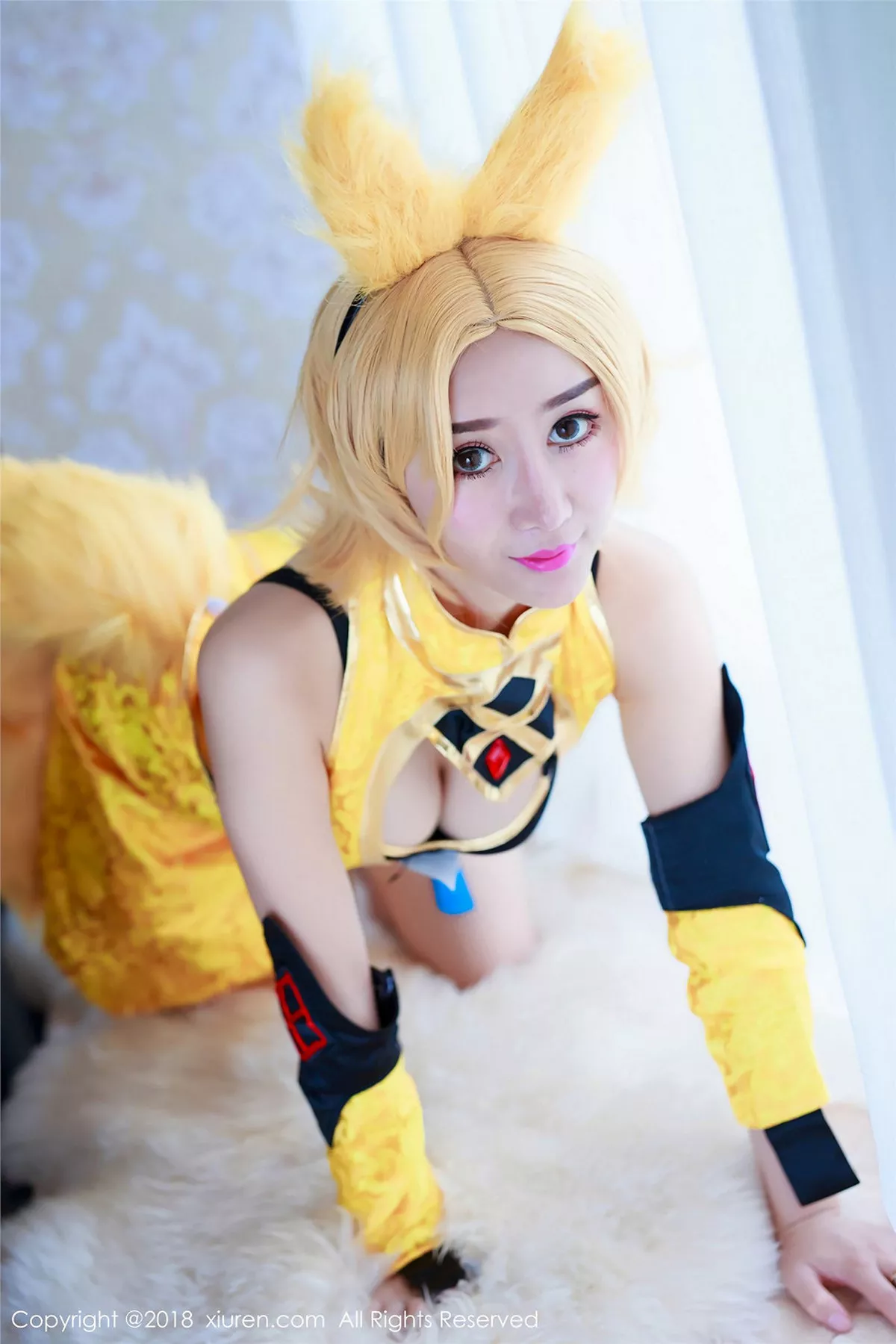 秀人集.com_[XiuRen秀人网]No.937_嫩模邹晶晶女王王者荣耀妲己COS大尺度露血滴子美乳诱惑写真44P