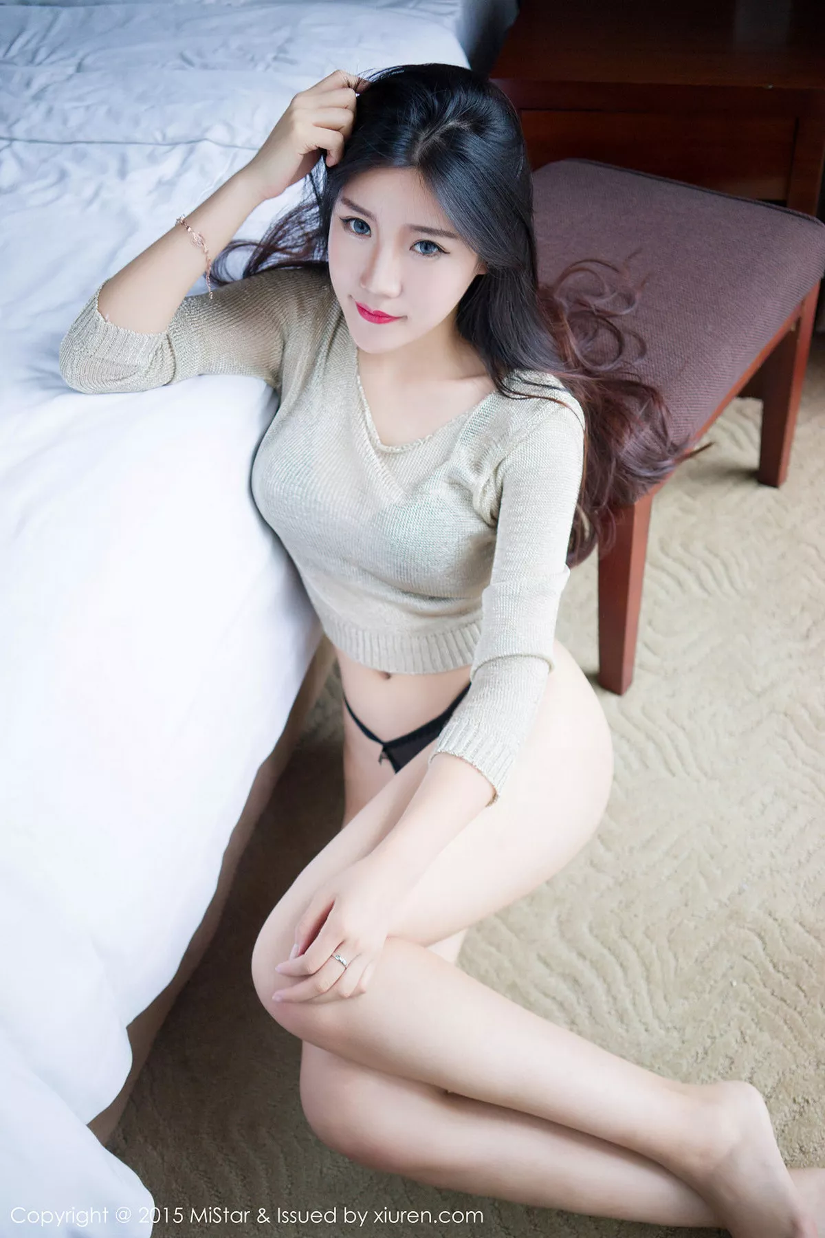 秀人集.com_[MiStar魅妍社]Vol.040_嫩模Nicole妮可完美身材半裸下身性感翘臀写真60P