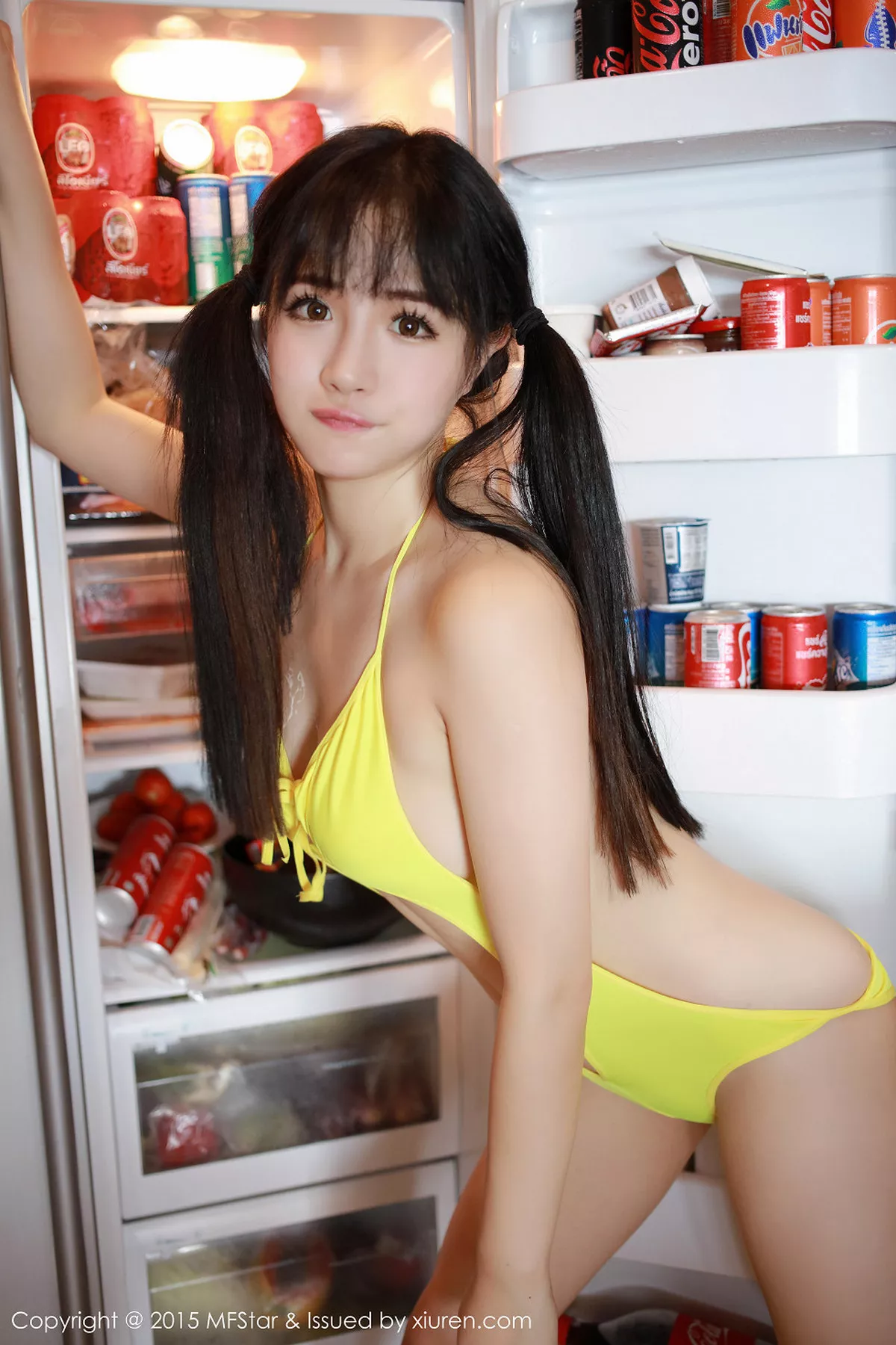 秀人集.com_[MFStar模范学院]Vol.036_萌妹徐cake白色开档短裙迷人豪乳性感翘臀写真50P