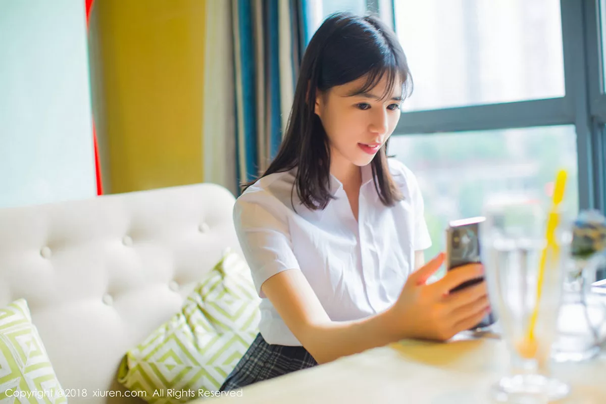 秀人集.com_[XiuRen秀人网]No.1014_嫩模艾栗栗性感小秘书黑色包臀短裙配黑色丝袜诱惑写真46P