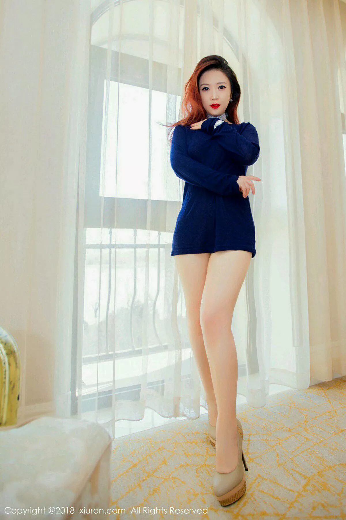 秀人集.com_[XiuRen秀人网]No.1105_嫩模西希白兔户外白色透视高叉连体衣秀豪乳极致诱惑写真40P