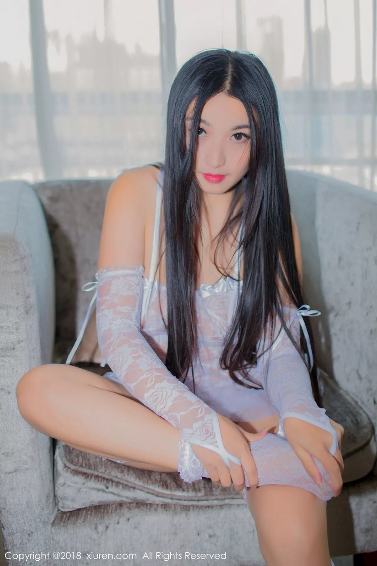 秀人集.com_[XiuRen秀人网]No.1123_嫩模龙女cool透视蕾丝情趣内衣+全裸上身傲人豪乳诱惑写真46P