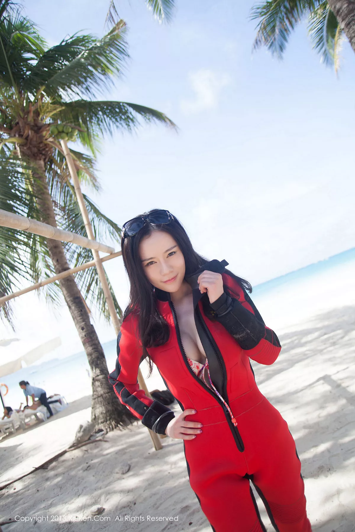 秀人集.com_[XiuRen秀人网]No.060_嫩模nancy小姿性感花色比基尼海边湿身诱惑写真75P