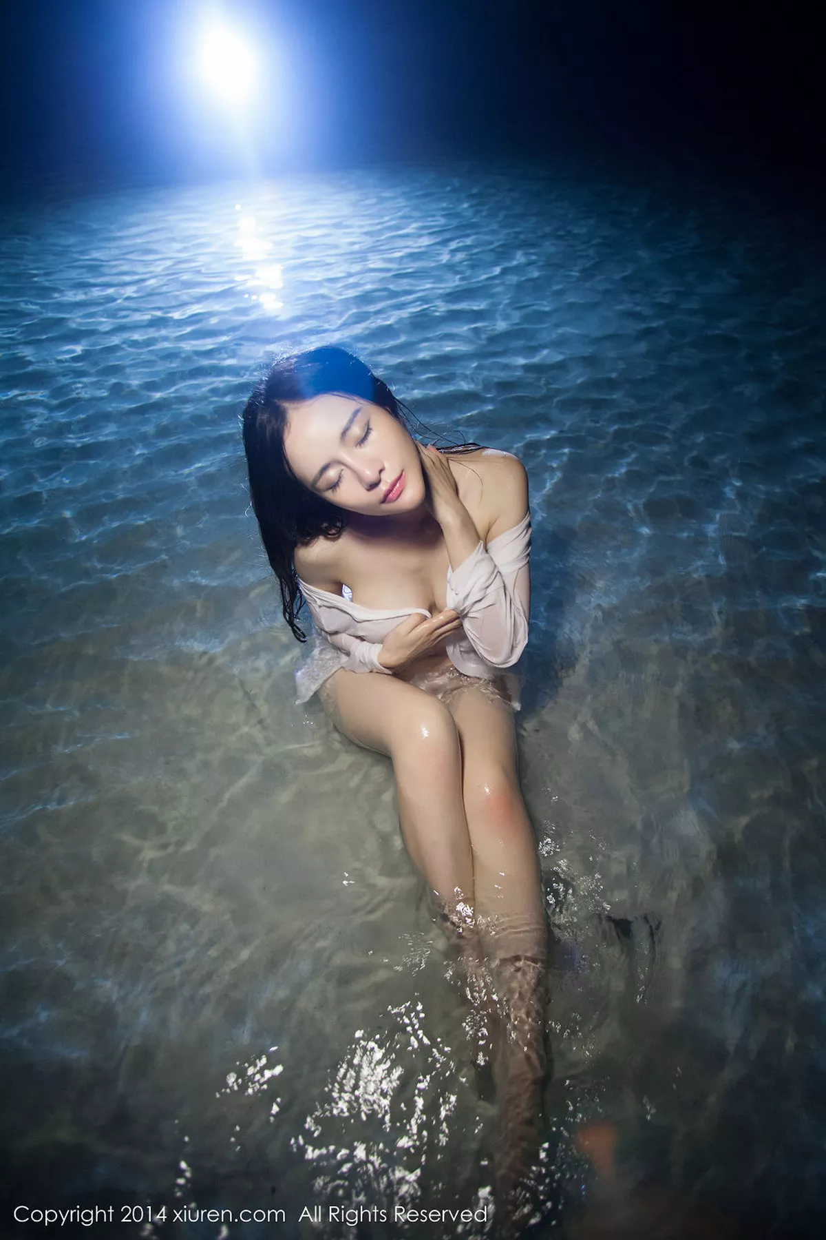 秀人集.com_[XiuRen秀人网]No.088_嫩模Nancy小姿海边水中湿身露半球撩人诱惑写真63P