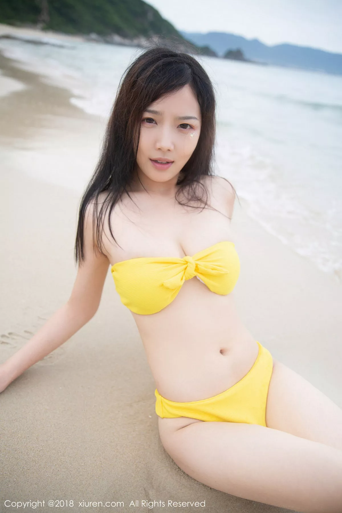 秀人集.com_[XiuRen秀人网]No.1154_嫩模徐微微mia黄色比基尼+草莓三点式内衣完美诱惑写真44P