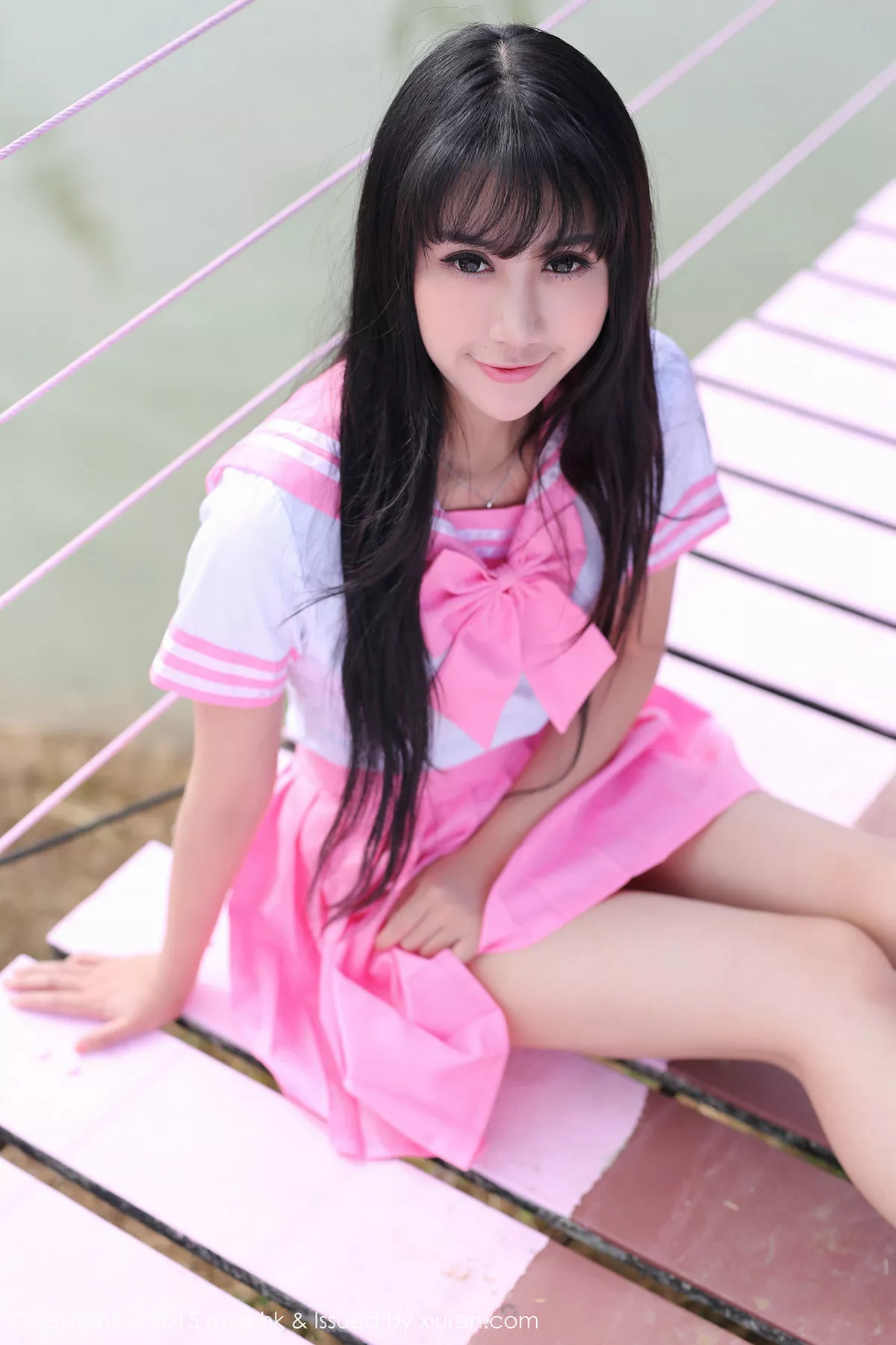 秀人集.com_[MyGirl美媛馆]Vol.099_嫩模杨晓青儿泰国旅拍白色吊带蕾丝袜诱惑翘臀写真61P