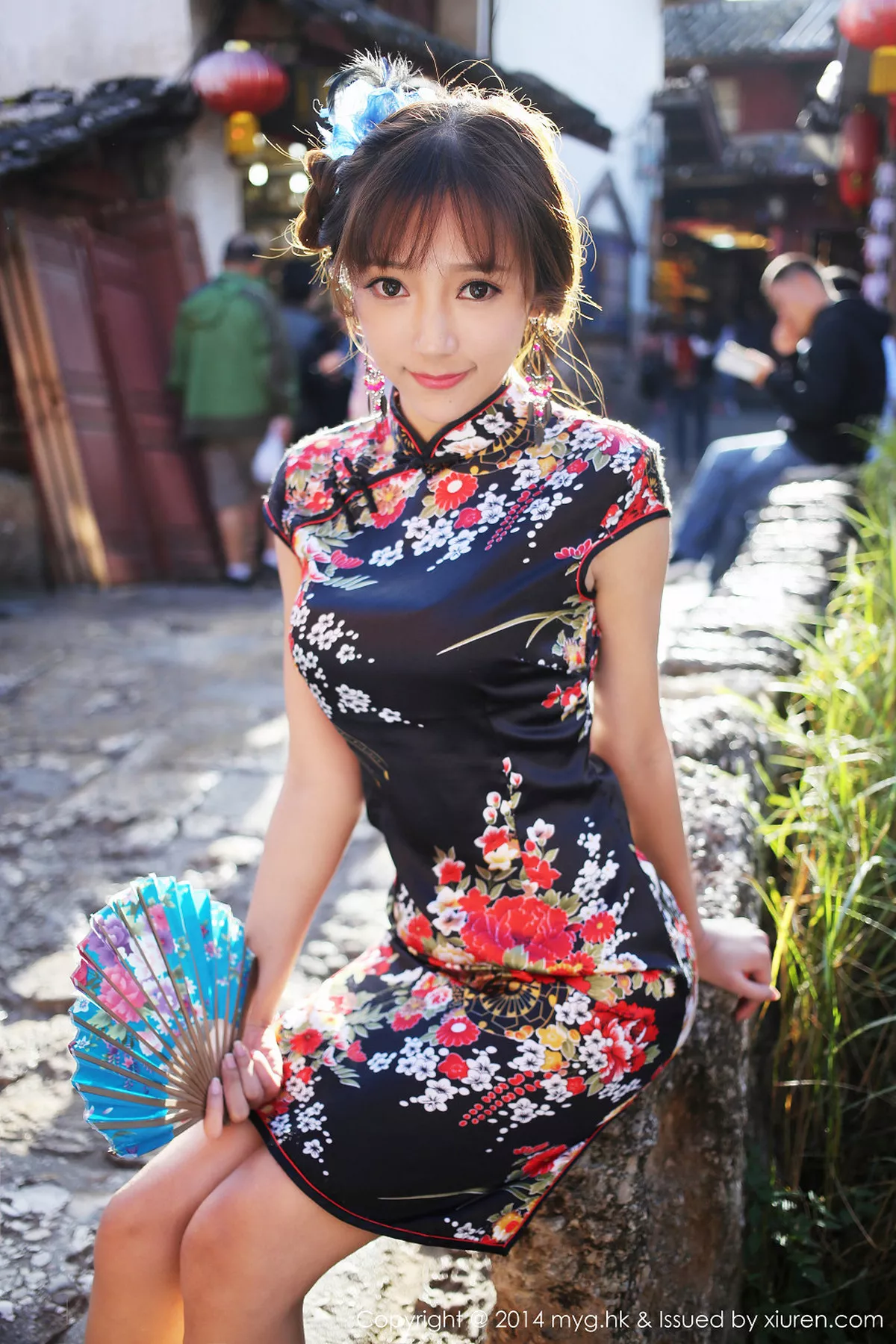 秀人集.com_[MyGirl美媛馆]Vol.080_嫩模王馨瑶yanni花色旗袍迷人风情靓丽性感写真56P