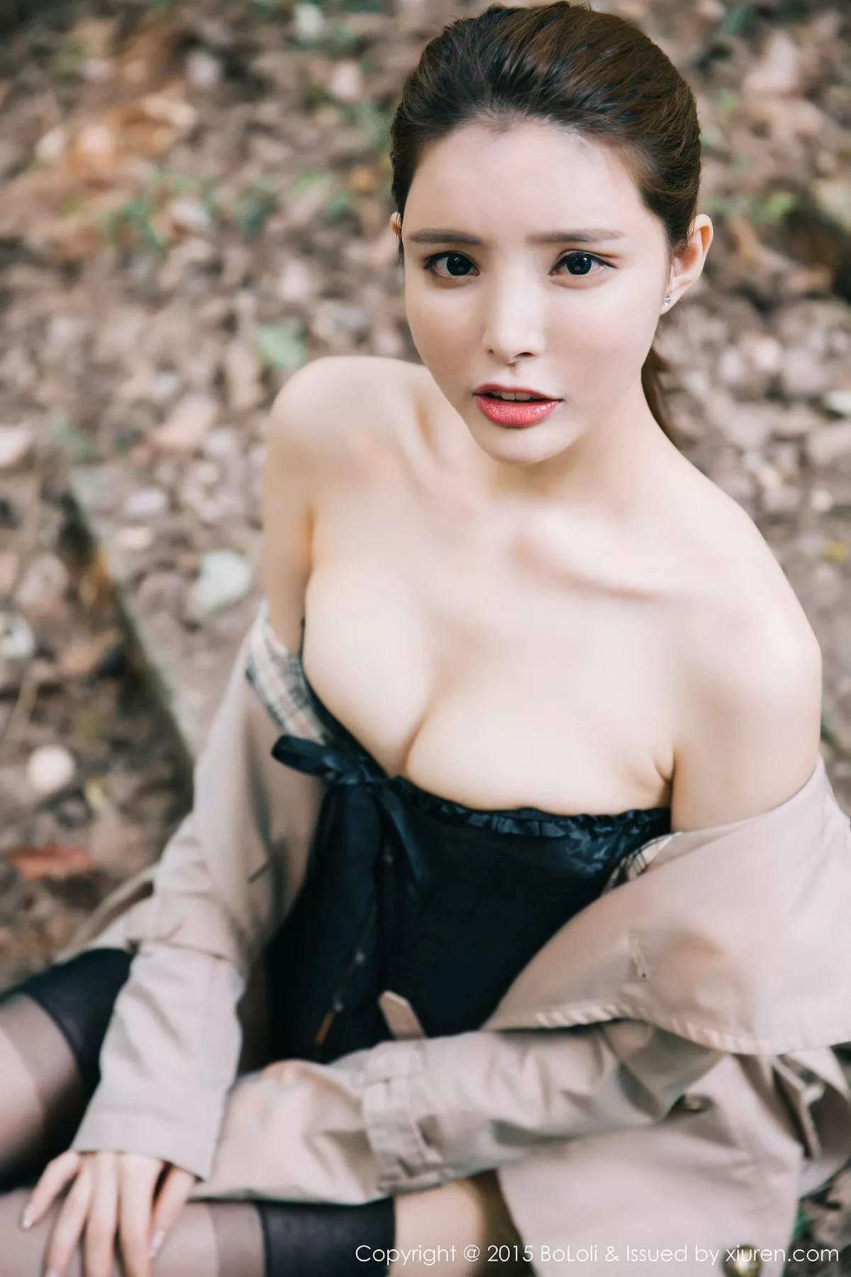 秀人集.com_[BoLoli波萝社]Vol.073_嫩模夏小秋秋秋心愿旅拍黑色透视比基尼秀豪乳写真48P