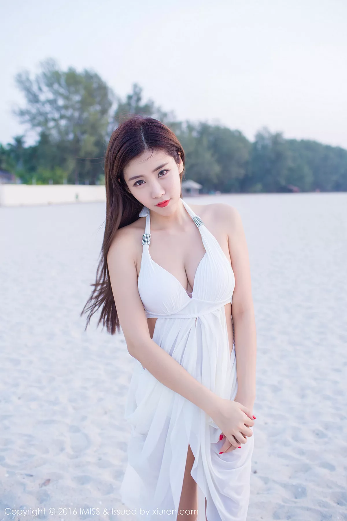 秀人集.com_[IMISS爱蜜社]Vol.086_嫩模程小烦不烦纯白裙子性感内衣秀美胸清新迷人写真47P