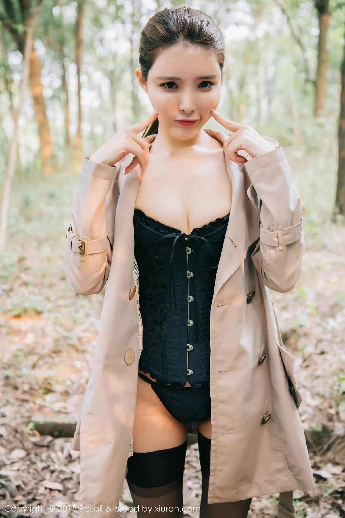 秀人集.com_[BoLoli波萝社]Vol.073_嫩模夏小秋秋秋心愿旅拍黑色透视比基尼秀豪乳写真48P