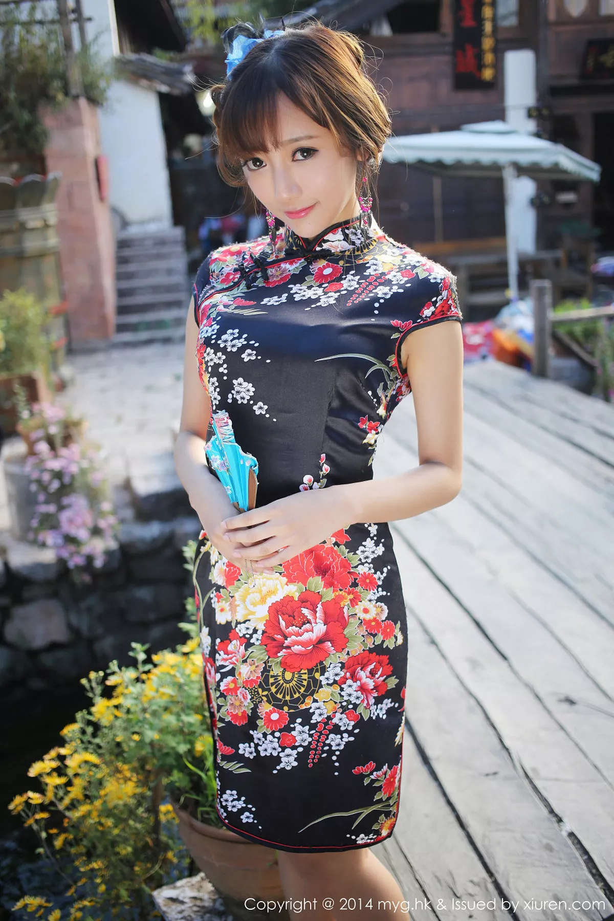 秀人集.com_[MyGirl美媛馆]Vol.080_嫩模王馨瑶yanni花色旗袍迷人风情靓丽性感写真56P