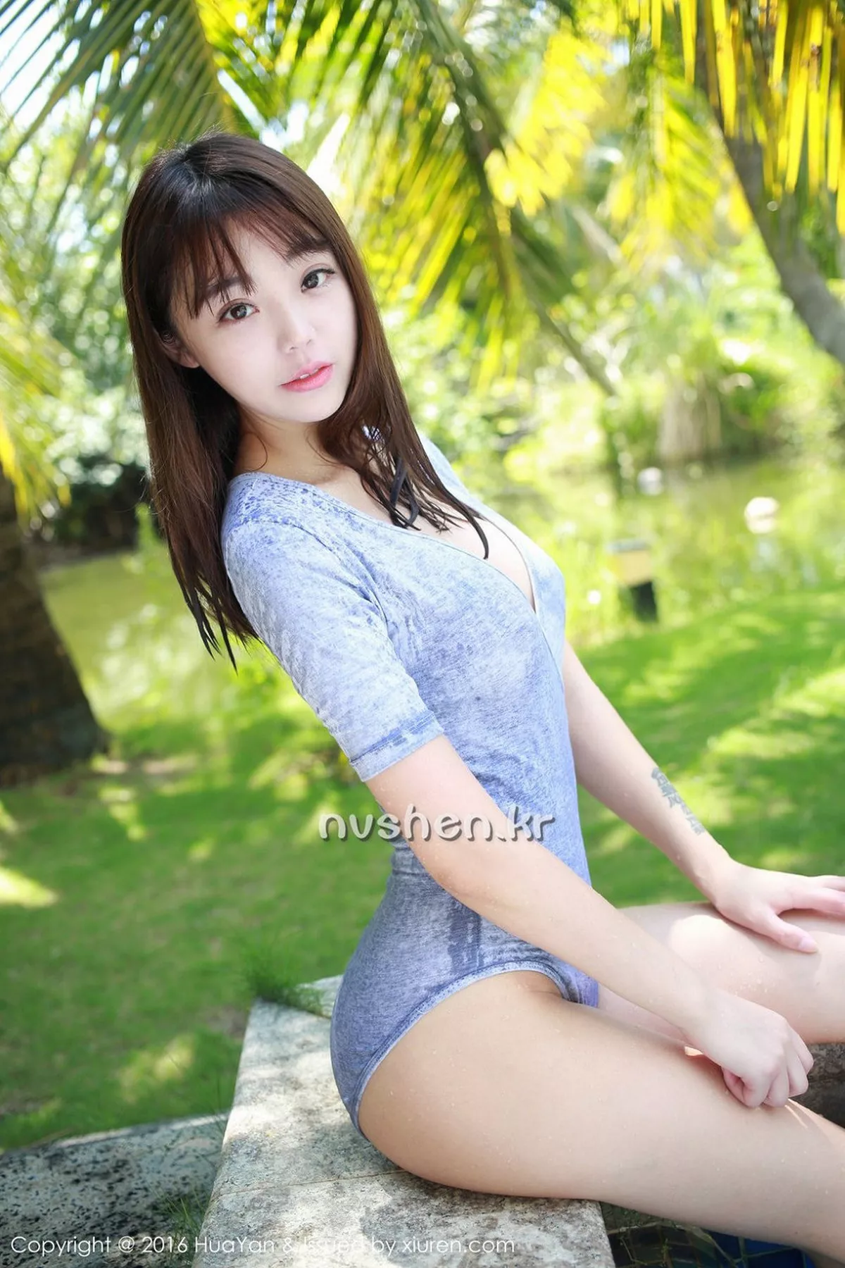 秀人集.com_[HuaYan花の颜]Vol.013_嫩模佘贝拉bella三亚旅拍第二套高叉连体内衣完美曲线写真53P