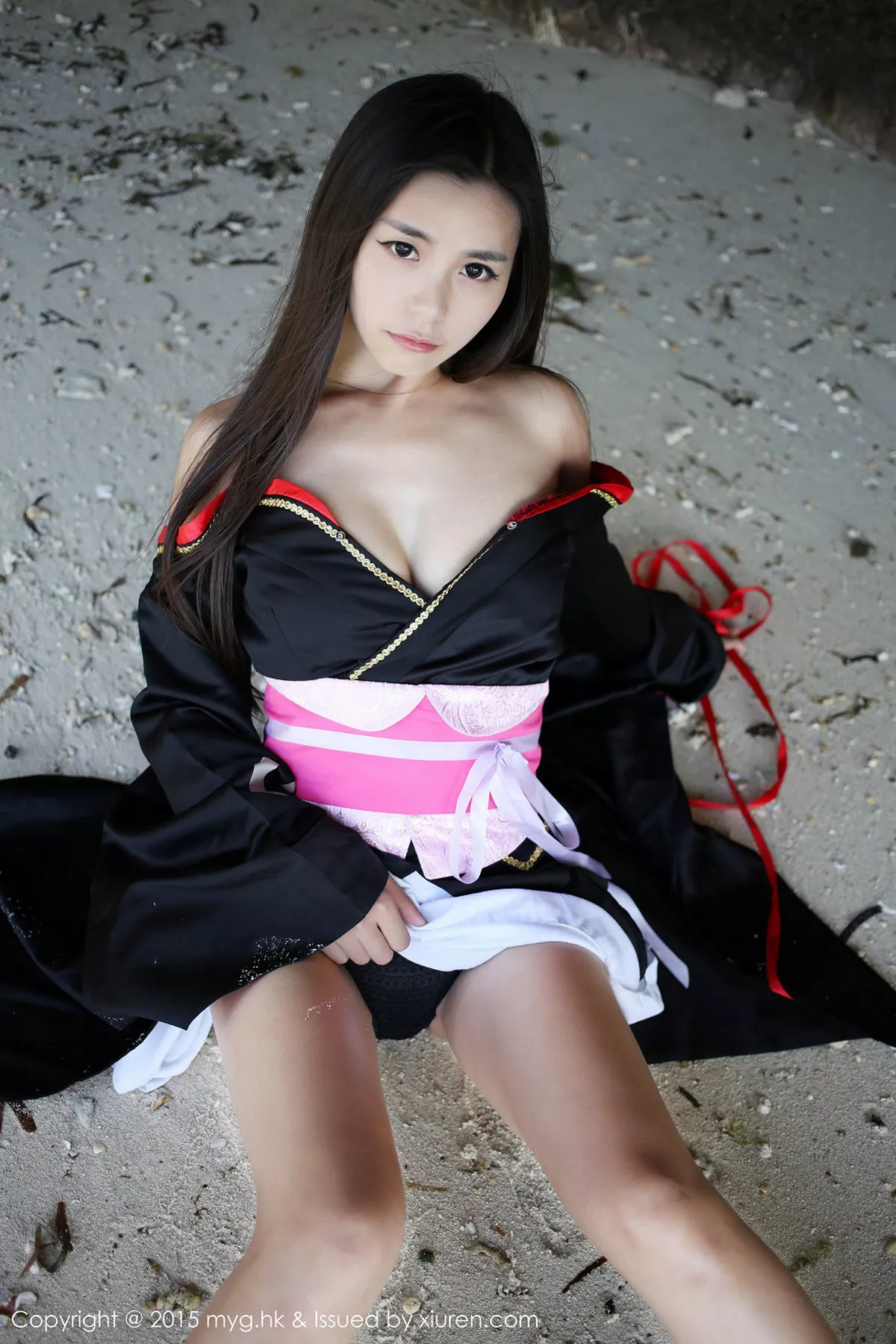 秀人集.com_[MyGirl美媛馆]Vol.136_嫩模Moa小姐菲律宾长滩旅拍日本和服秀完美曲线写真61P