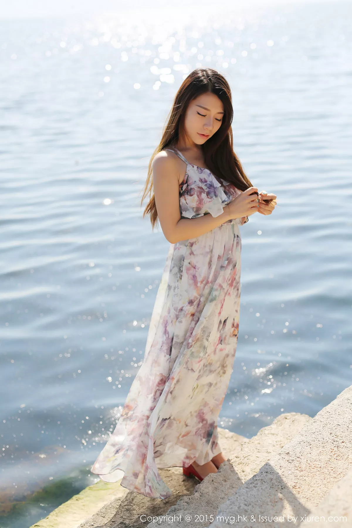 秀人集.com_[MyGirl美媛馆]Vol.106_嫩模vetiver嘉宝贝儿大理旅拍连身花长裙清新迷人写真50P