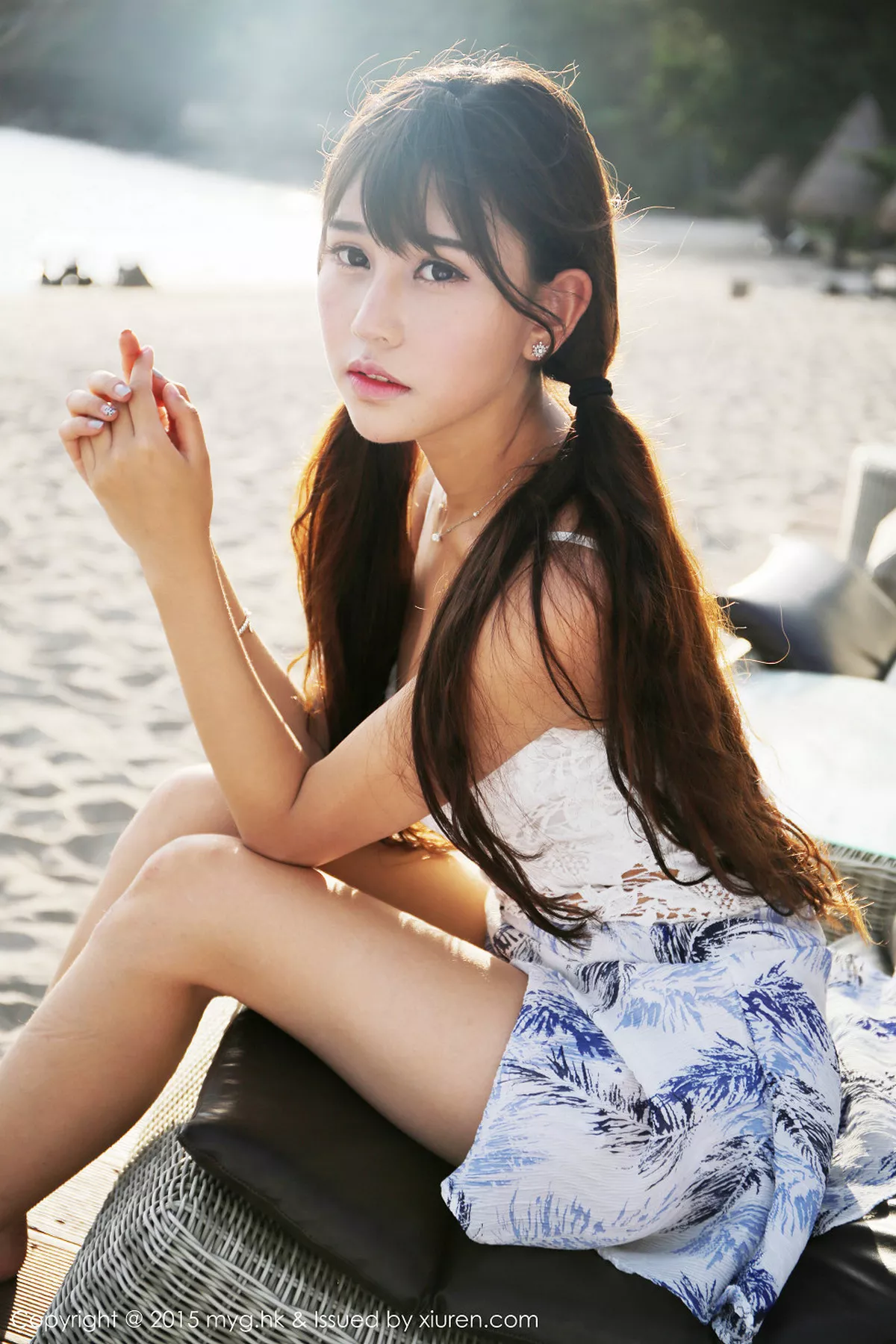 秀人集.com_[MyGirl美媛馆]Vol.154_嫩模Milk楚楚龙目岛旅拍第三套吊带白色内衣清新迷人写真43P