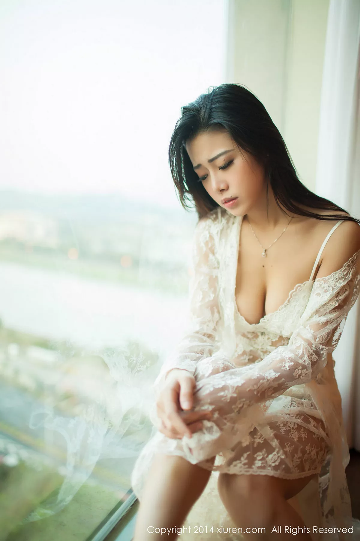 秀人集.com_[XiuRen秀人网]No.161_秀人嫩模luvian本能透明白纱性感内衣系列诱惑写真50P