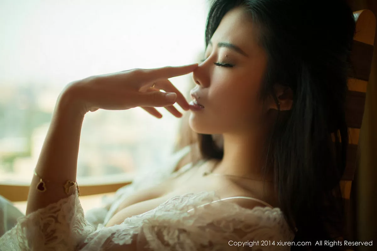 秀人集.com_[XiuRen秀人网]No.161_秀人嫩模luvian本能透明白纱性感内衣系列诱惑写真50P