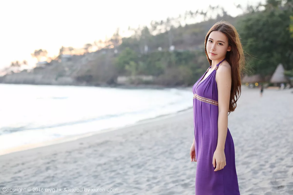 秀人集.com_[MyGirl美媛馆]Vol.191_嫩模熊吖BOBO龙目岛旅拍沙滩边白纱裙下性感美臀写真67P