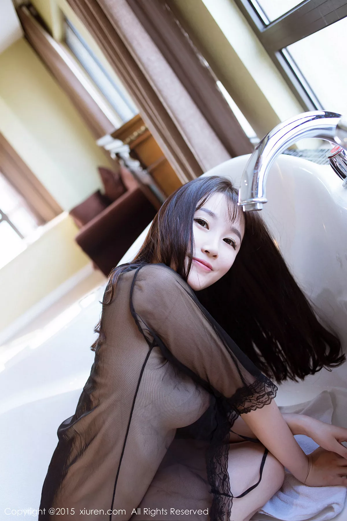 秀人集.com_[XiuRen秀人网]No.335_新人嫩模乐朵朵_Wendy透视薄纱秀美乳大尺度诱惑写真50P