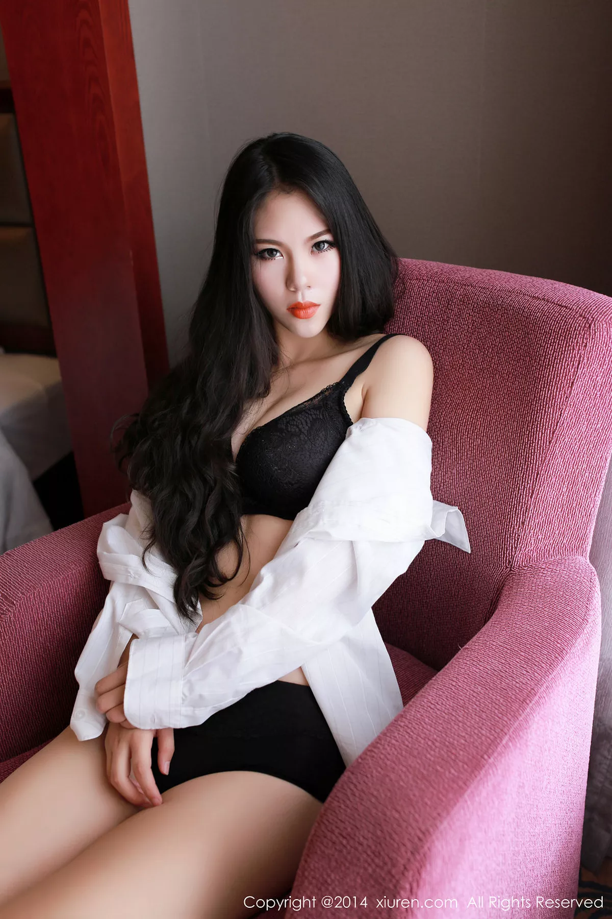 秀人集.com_[XiuRen秀人网]No.235_嫩模米尔Dear红色薄纱睡裙性感情趣内衣系列完美诱惑写真72P