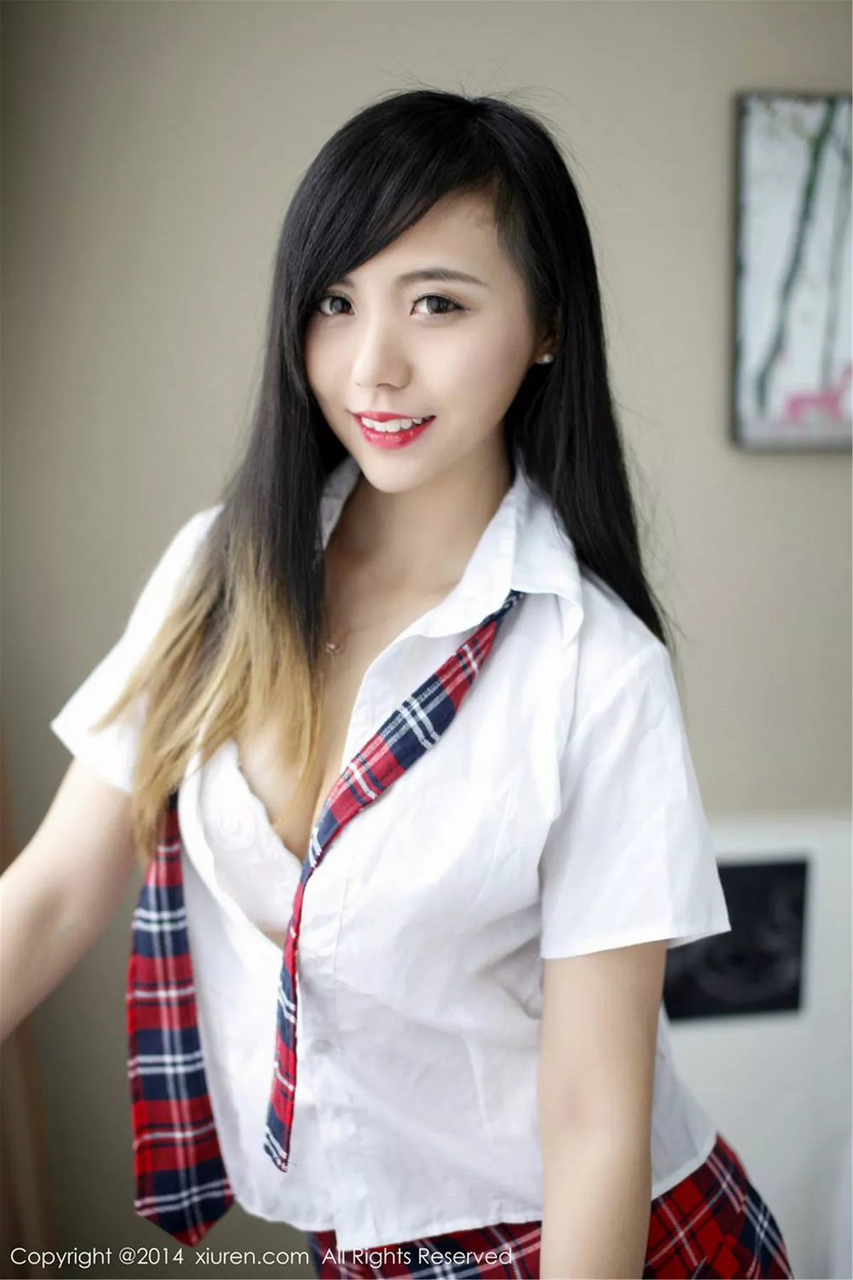 秀人集.com_[XiuRen秀人网]No.254_甜美模特谢忱倬学生制服诱惑+圣诞主题系列海量写真133P