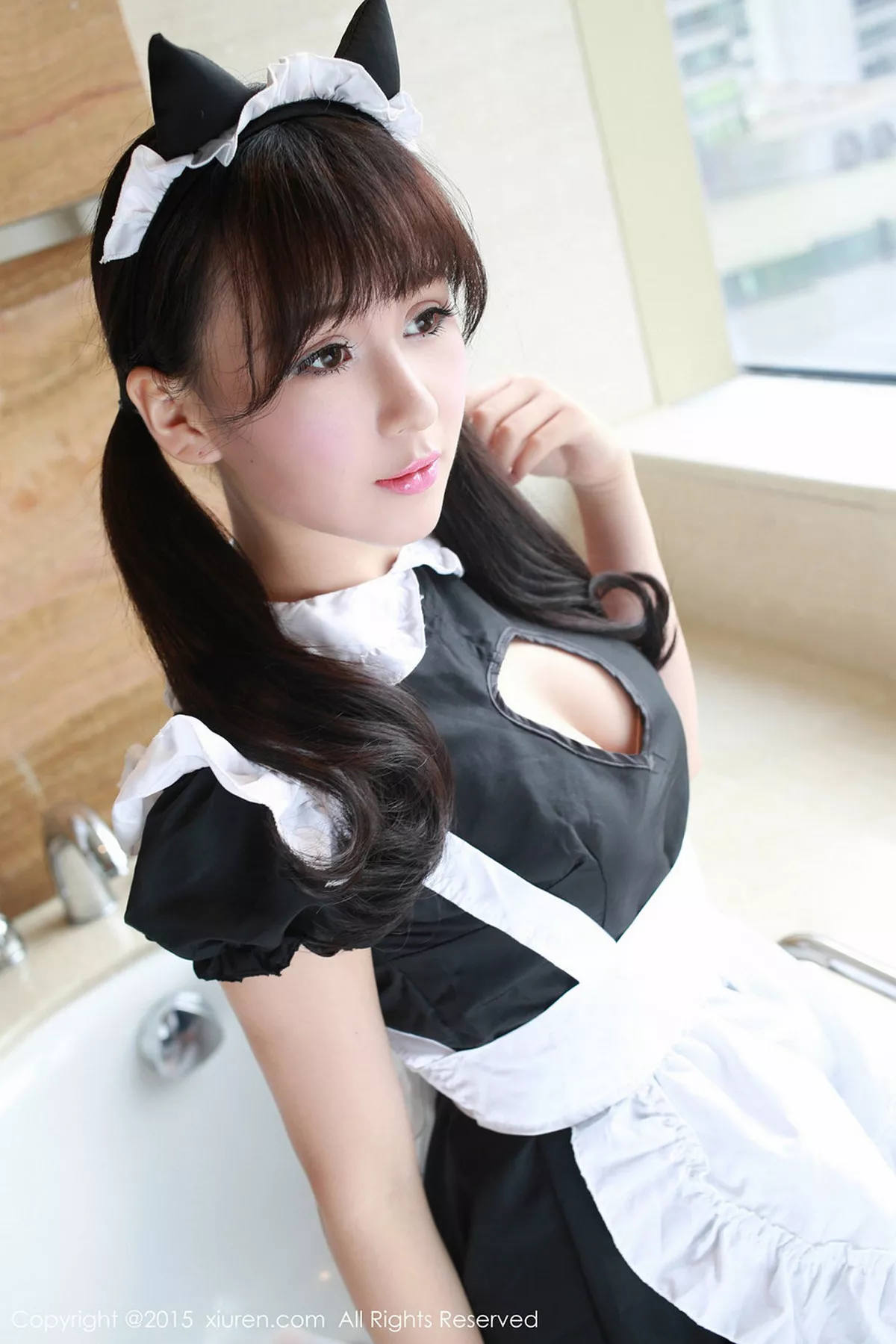 秀人集.com_[XiuRen秀人网]No.340_嫩模正妹唐雨辰TYC白色蕾丝内衣秀傲人美乳诱惑写真61P