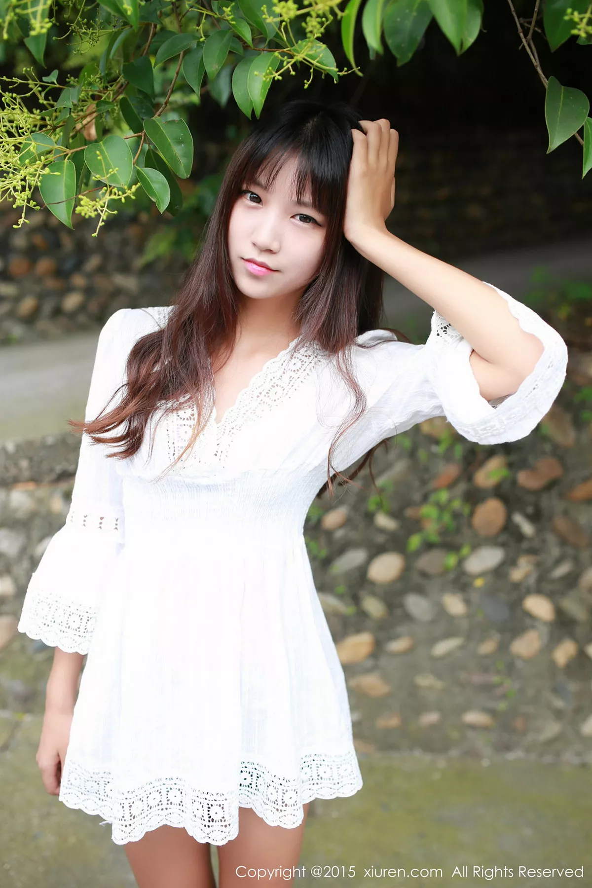 秀人集.com_[XiuRen秀人网]No.357_秀发嫩模徐畅和徐畅白色衬衫户外清新迷人写真46P