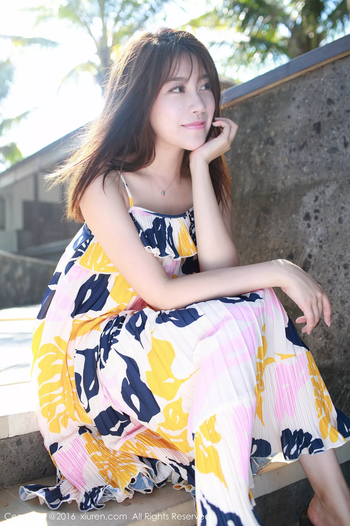 秀人集.com_[XiuRen秀人网]No.542_嫩模许诺Sabrina巴厘岛旅拍黄色短裤秀白嫩美腿性感写真47P