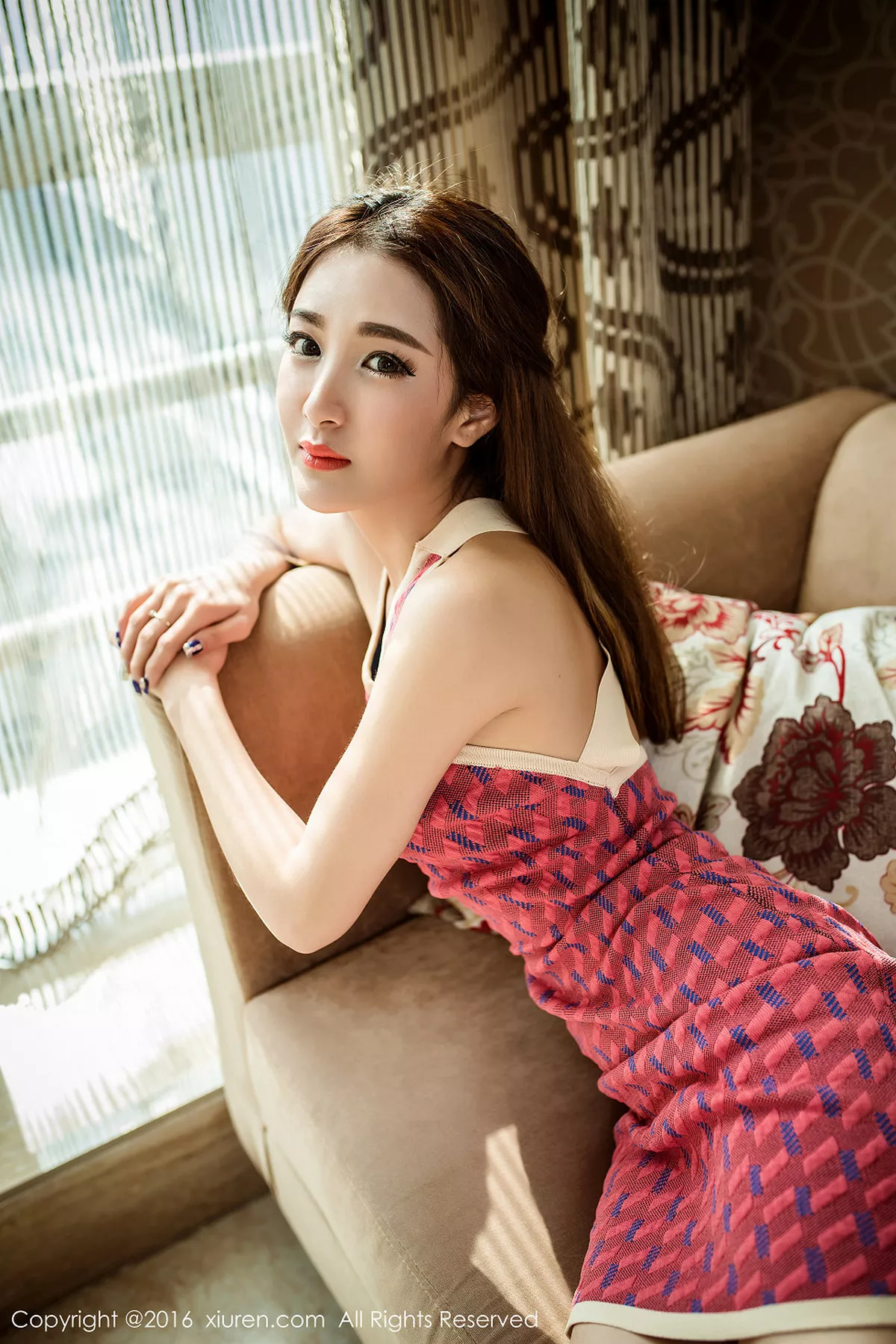 秀人集.com_[XiuRen秀人网]No.569_嫩模Sugar梁莹居家私房透纱背心秀美乳白色蕾丝内裤诱惑写真52P