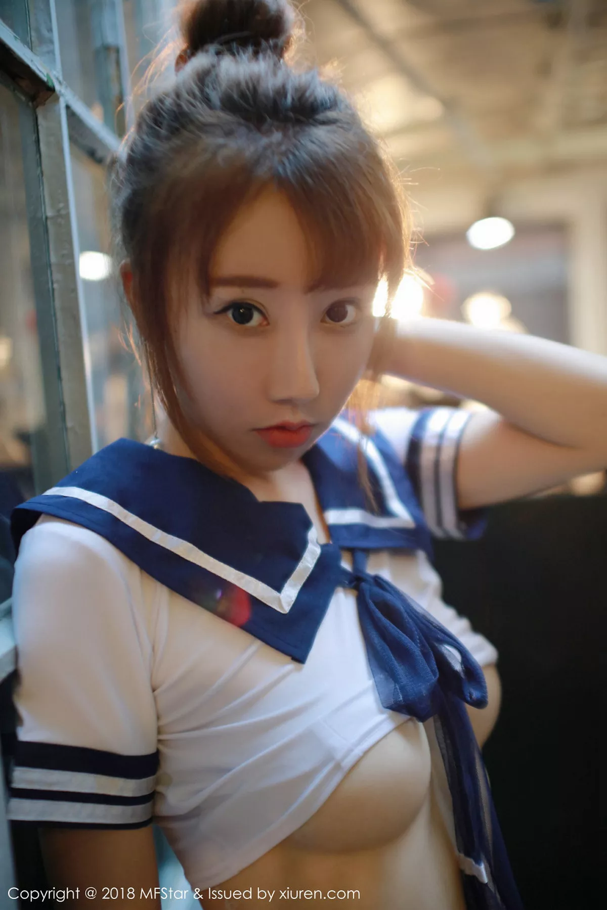 秀人集.com_[MFStar模范学院]Vol.154_嫩模夏笑笑Summer私房学生装半脱真空露豪乳翘臀诱惑写真35P