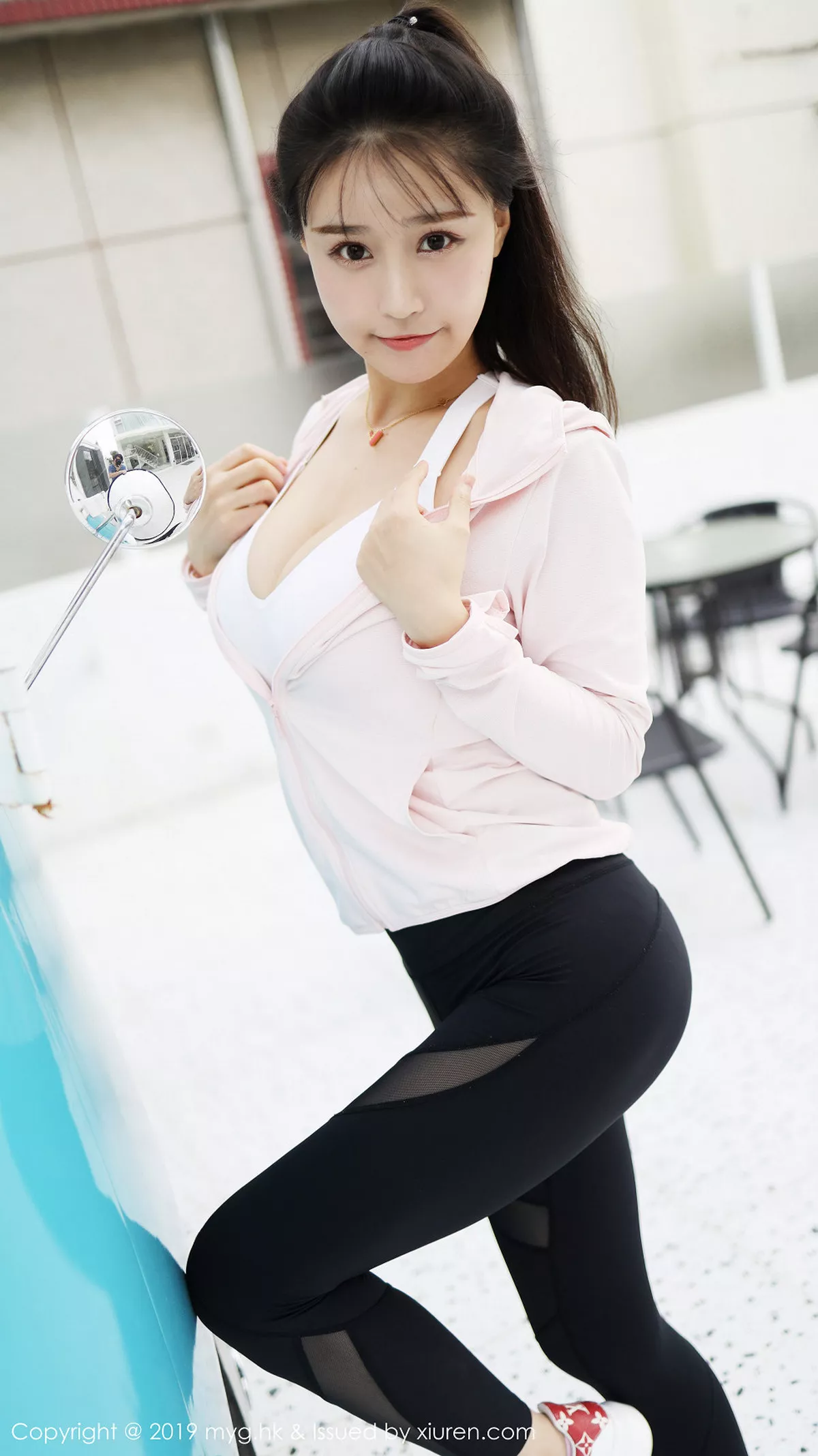 秀人集.com_[MyGirl美媛馆]Vol.387_女神Flower朱可儿户外运动装半脱秀蕾丝内裤惹火诱惑写真75P