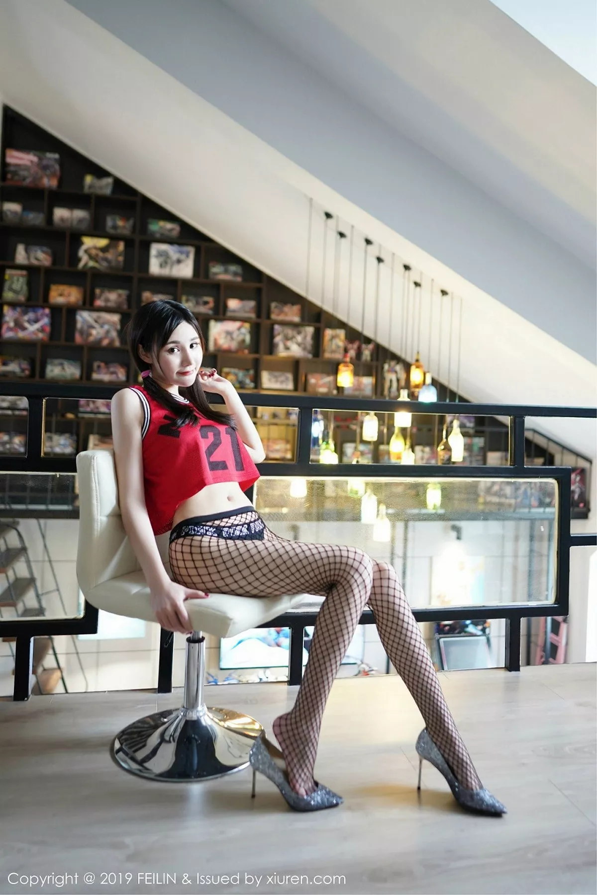 秀人集.com_[FeiLin嗲囡囡]Vol.206_嫩模Celina青妍私房真空秋衣+粉色情趣内衣完美诱惑写真57P