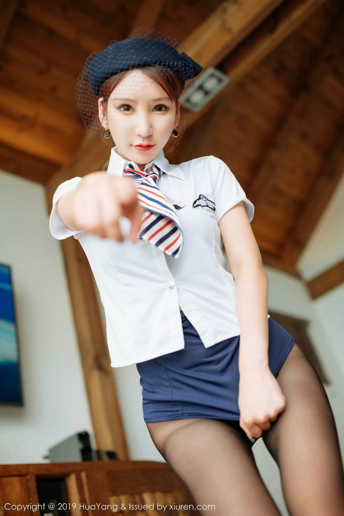 秀人集.com_[HuaYang花漾]Vol.186_女神周于希Sandy角色扮演空姐制服超薄无内黑丝完美诱惑写真61P